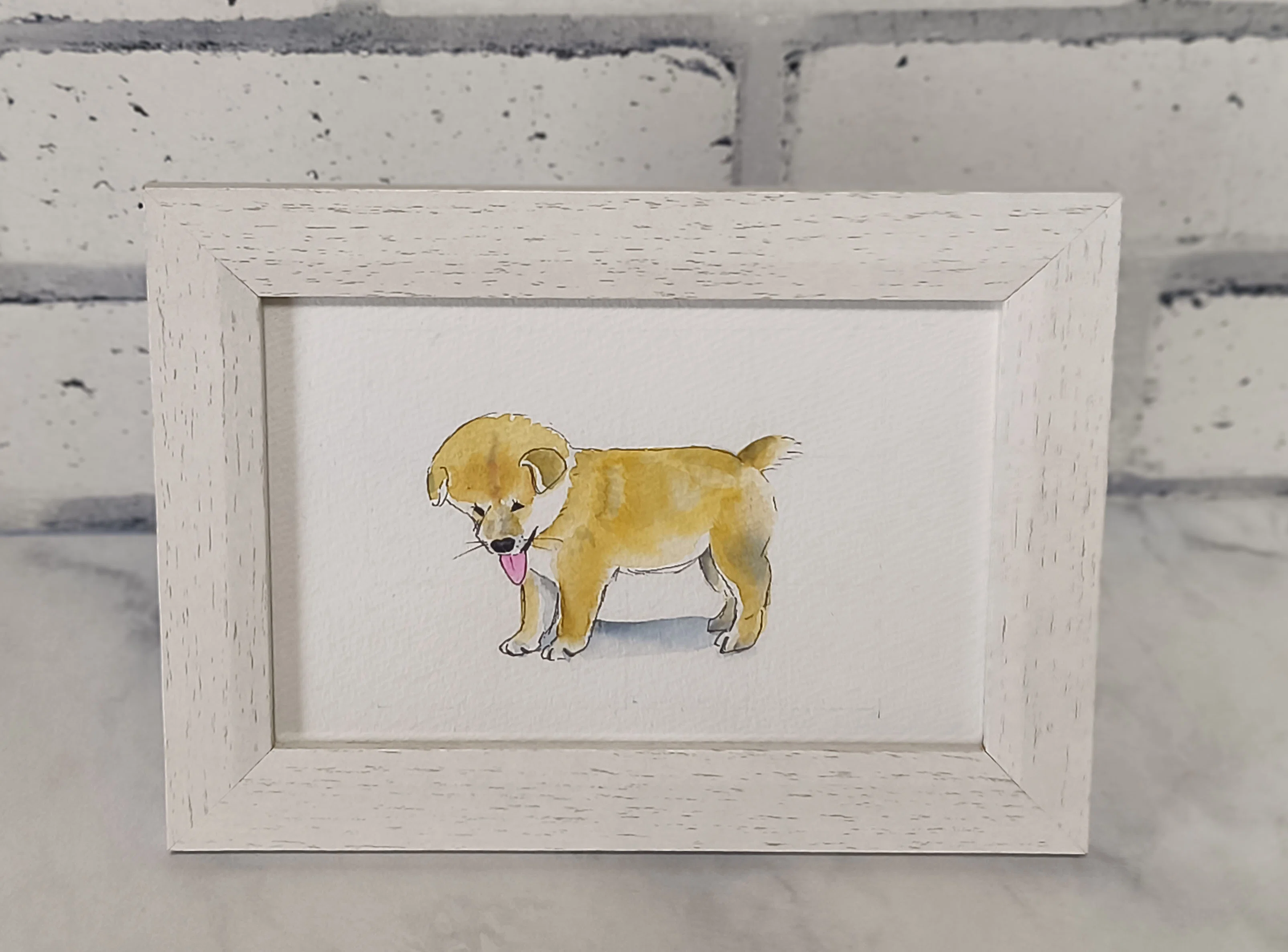 柴犬イラスト(透明水彩)｜kamo