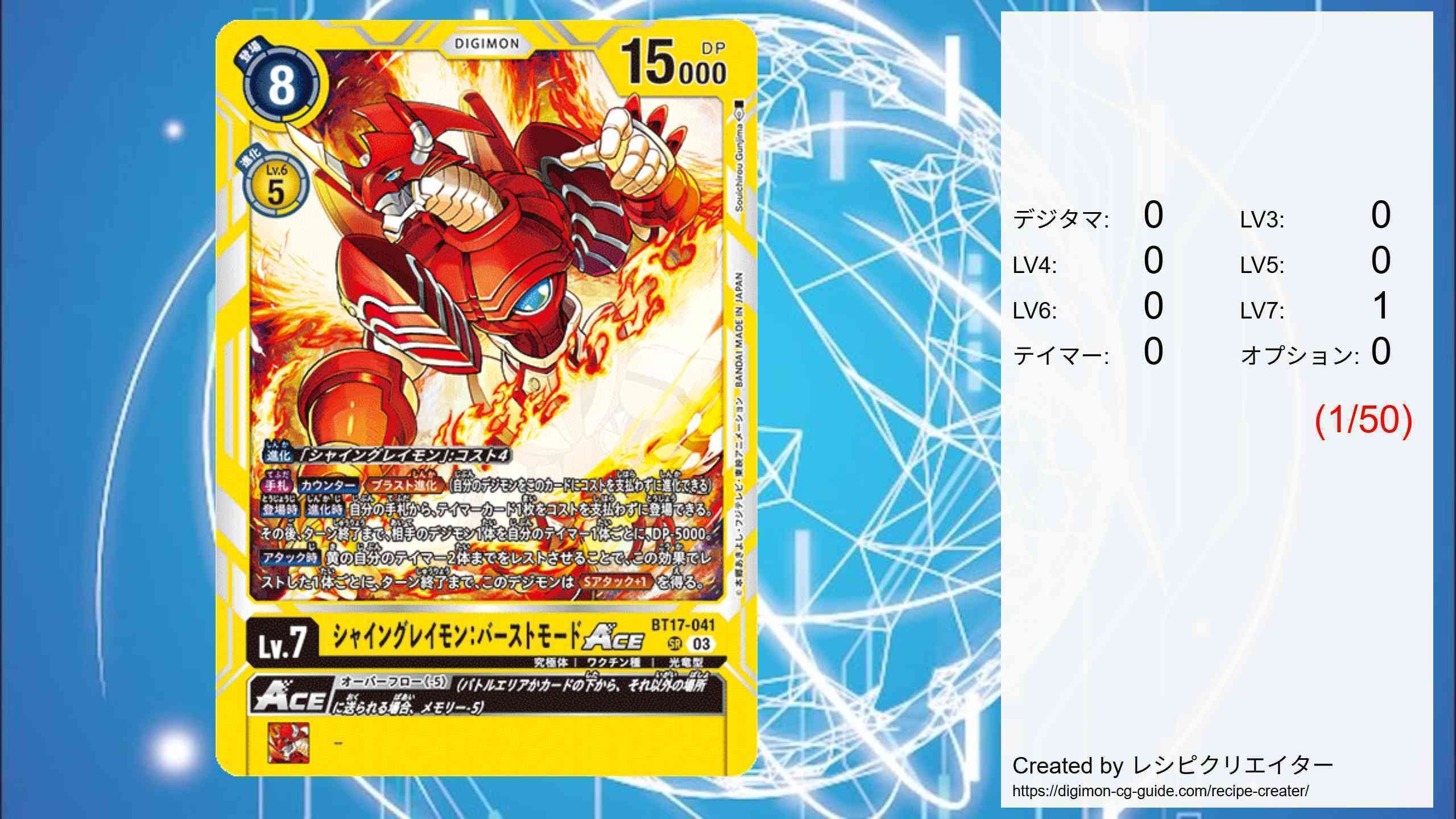 大門大】AD-01でパーツ再録されたので【シャイングレイモン】｜HALK_PUSTER