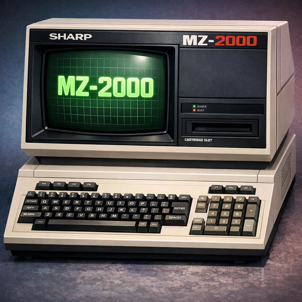SHARP MZ-2000 レトロ パーソナルコンピュータ シャープ 当時物