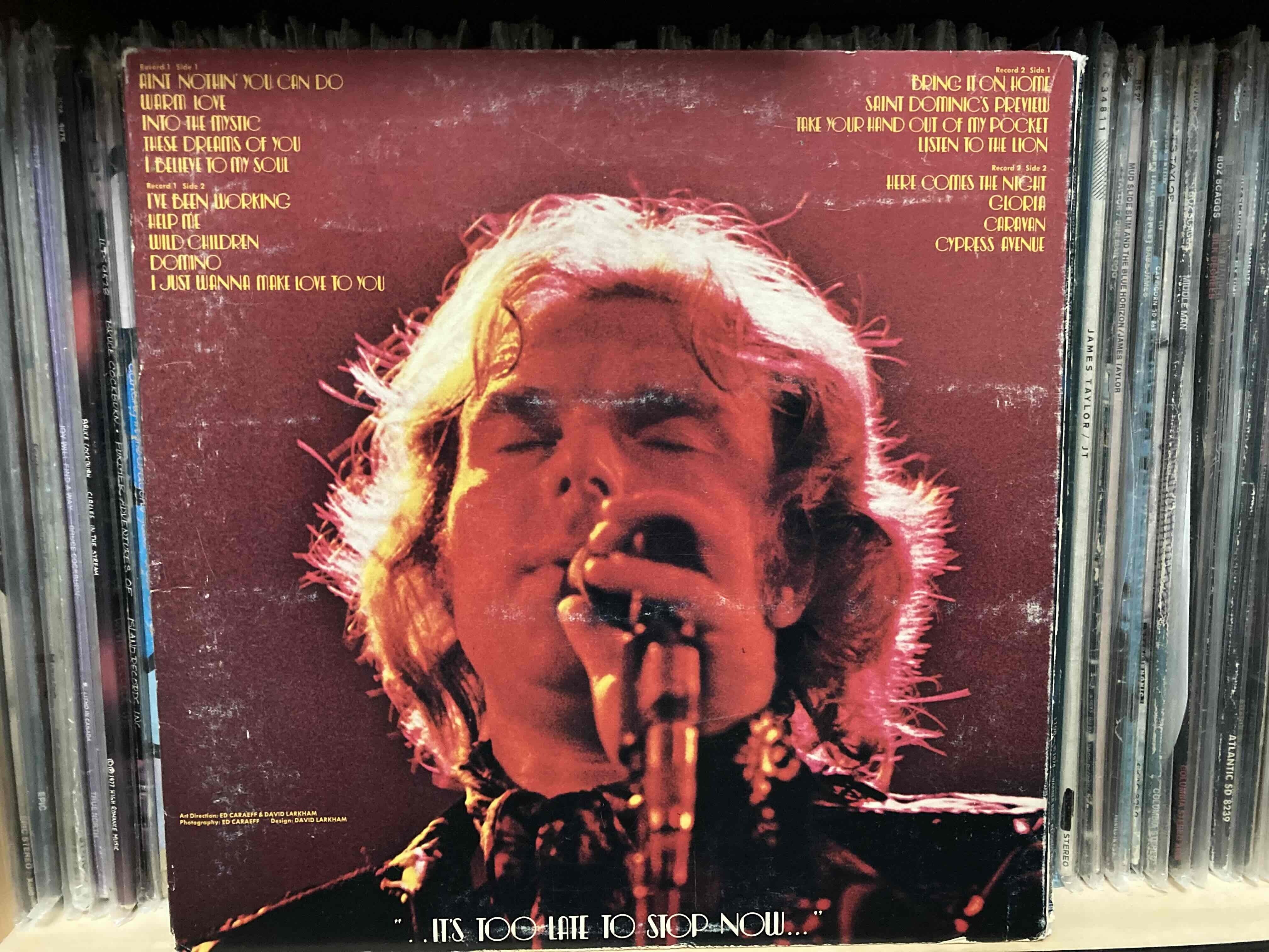 Van Morrison [ Its Too Late To Stop Now] Warner ｜naruru's Record