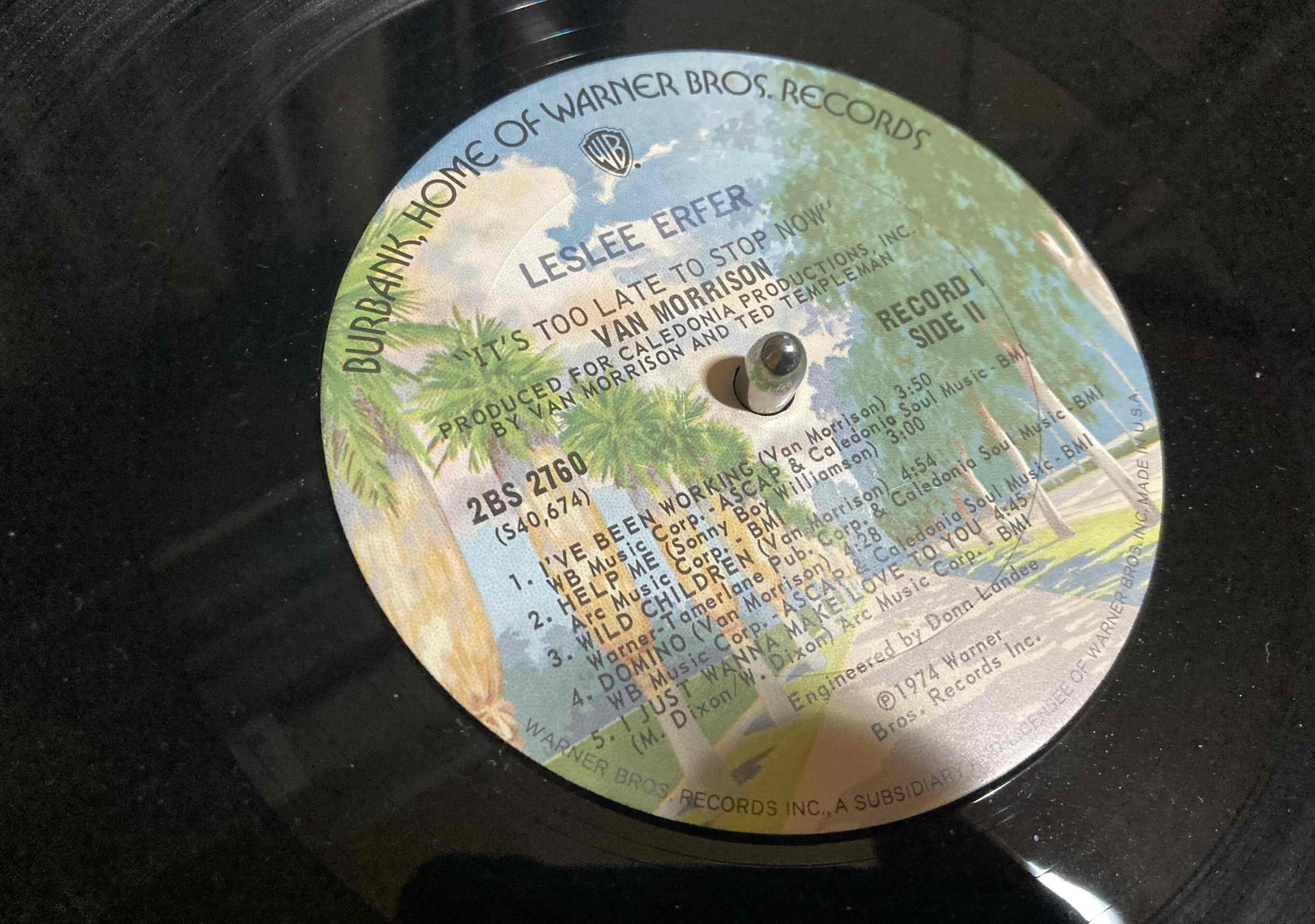 Van Morrison [ Its Too Late To Stop Now] Warner ｜naruru's Record