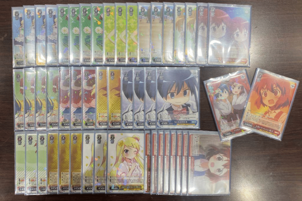 【値下げ可能】きんいろモザイク 8電源 デッキ WS】《赤青》きんいろモザイク 8電源 デッキ (KMS/W133)カードラボ
