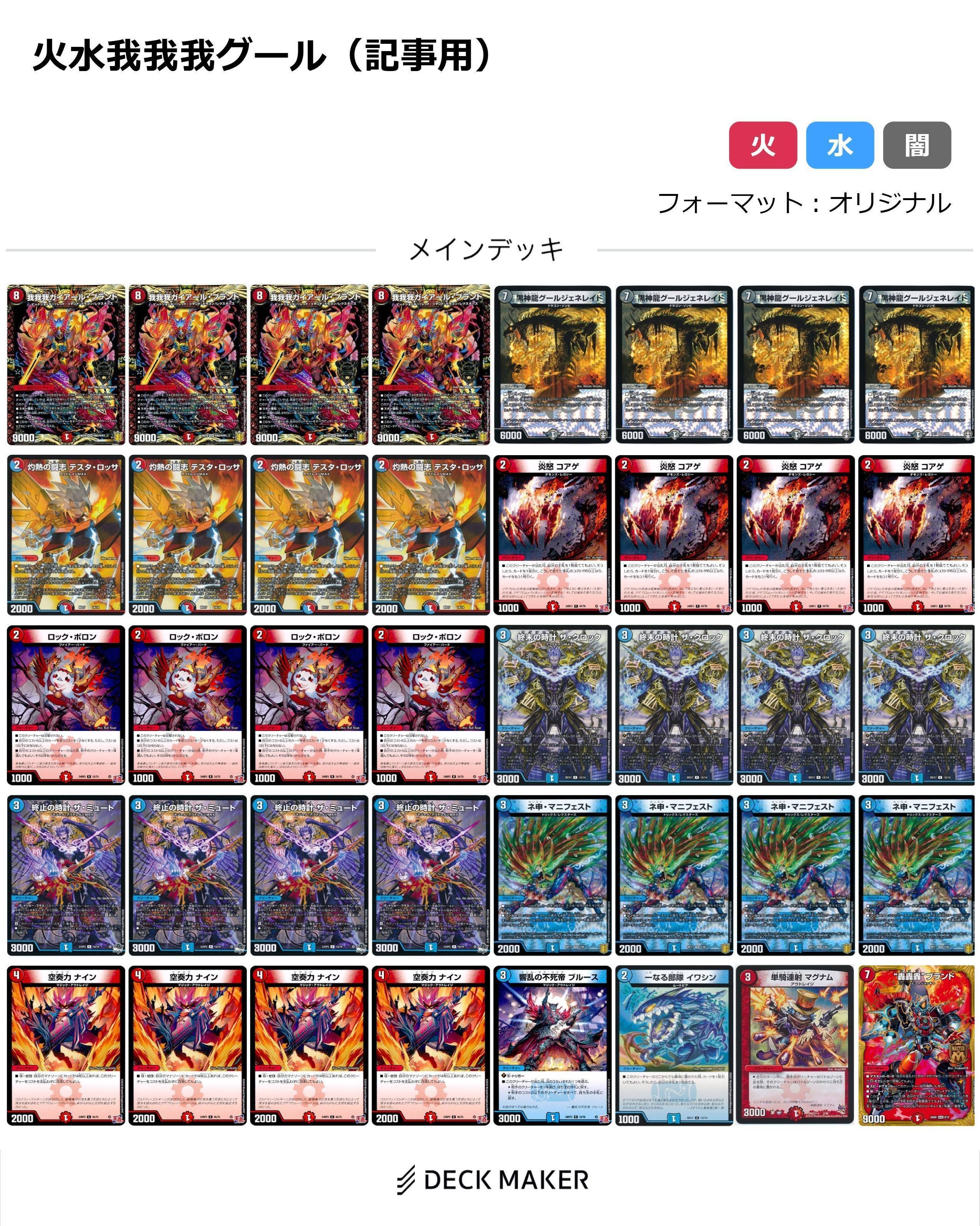 オリアド両対応】走れグールジェネレイド！火水我我我グールのすすめ