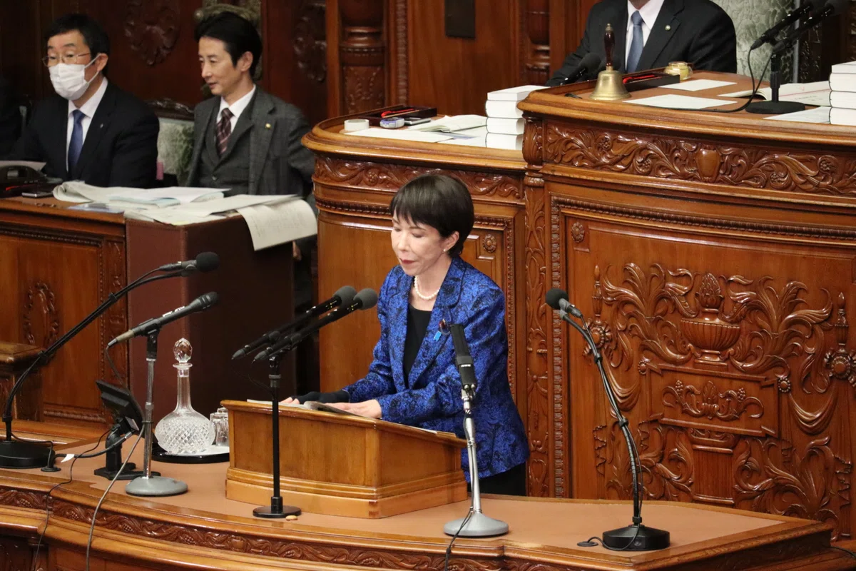 2026年2月25日の衆議院本会議で代表質問に回答する高市早苗内閣総理大臣