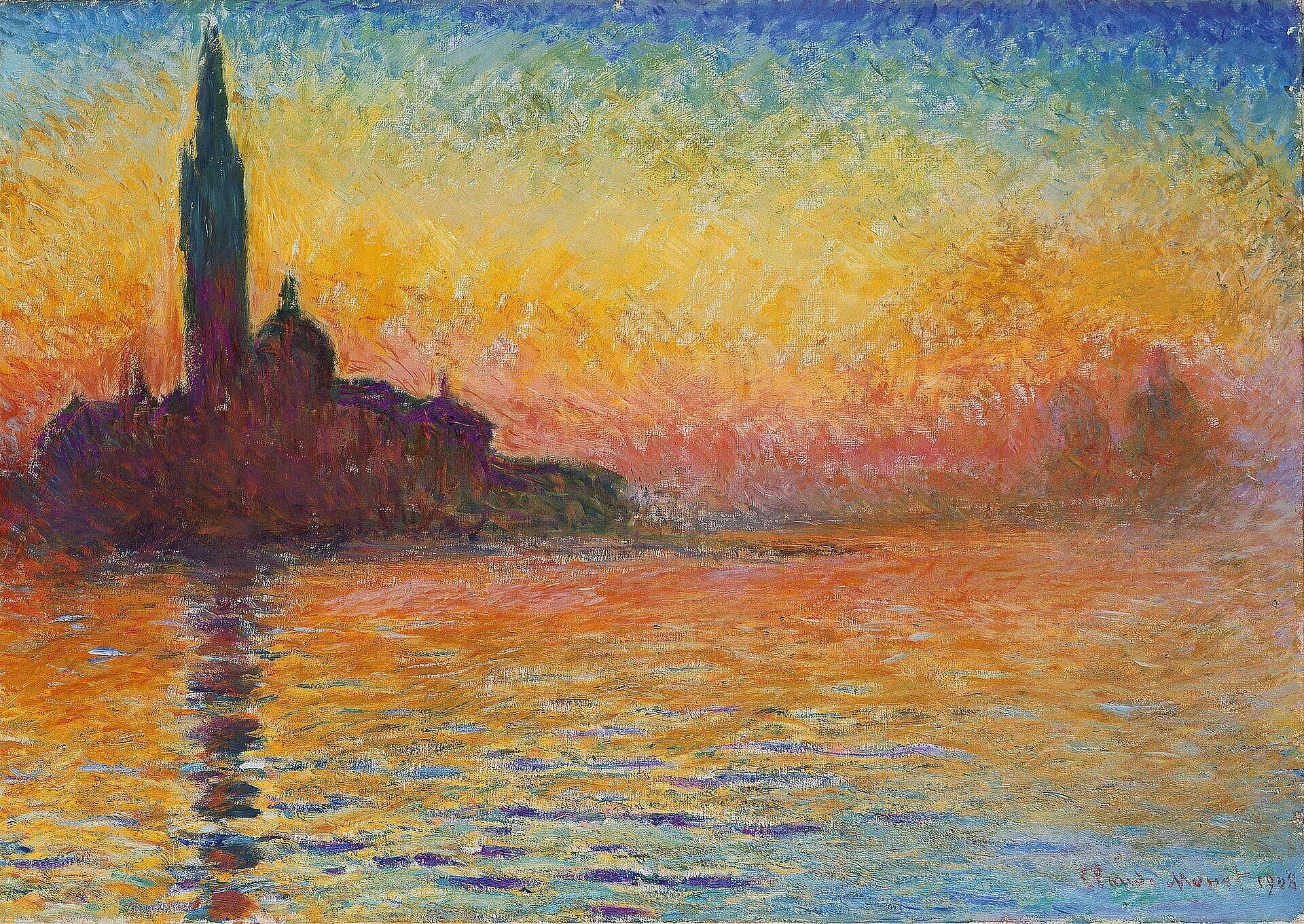 燃える夕陽　絵画 絵画の通販、購入ならFROM ARTIST/作品名：『燃えるような夕日(Burning