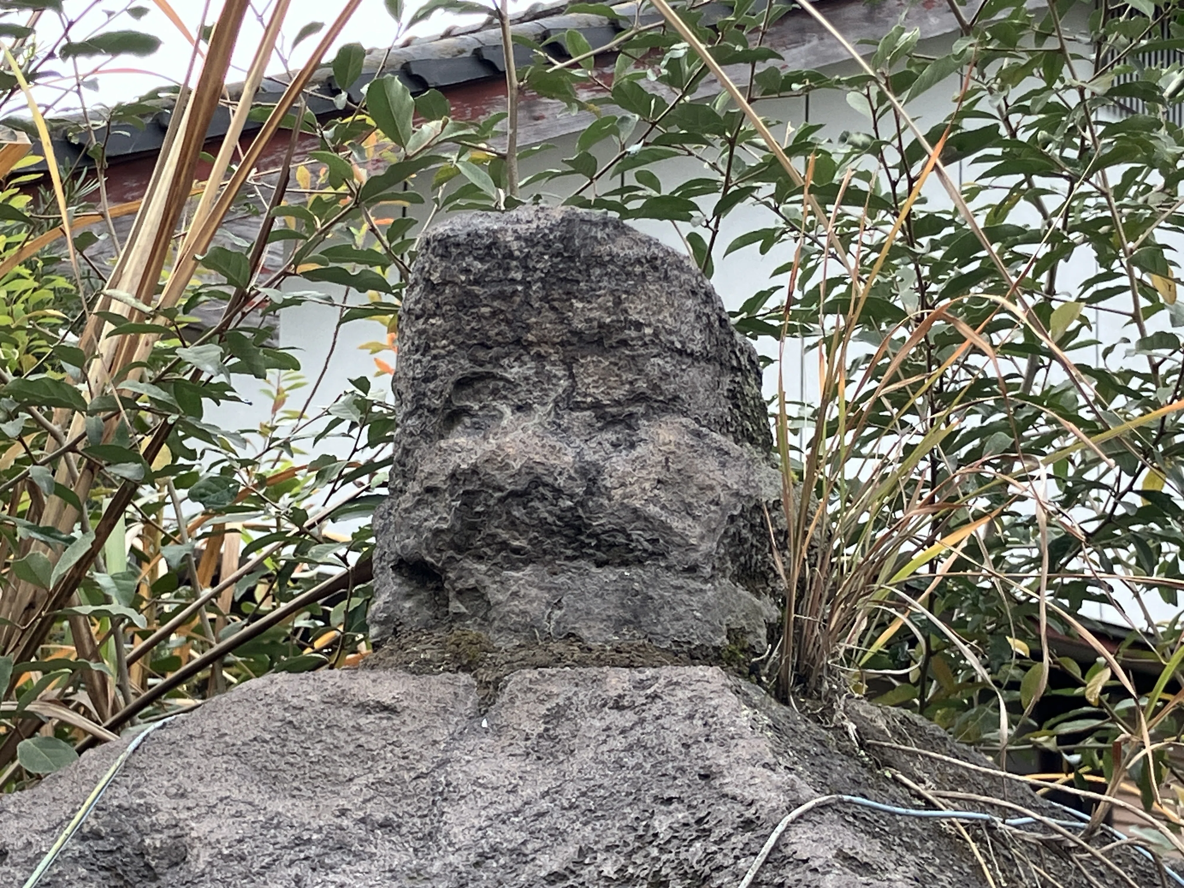 薩摩平氏を訪ねて53】宝塔の受難 鹿児島忠吉の宝塔（鹿児島市桜島