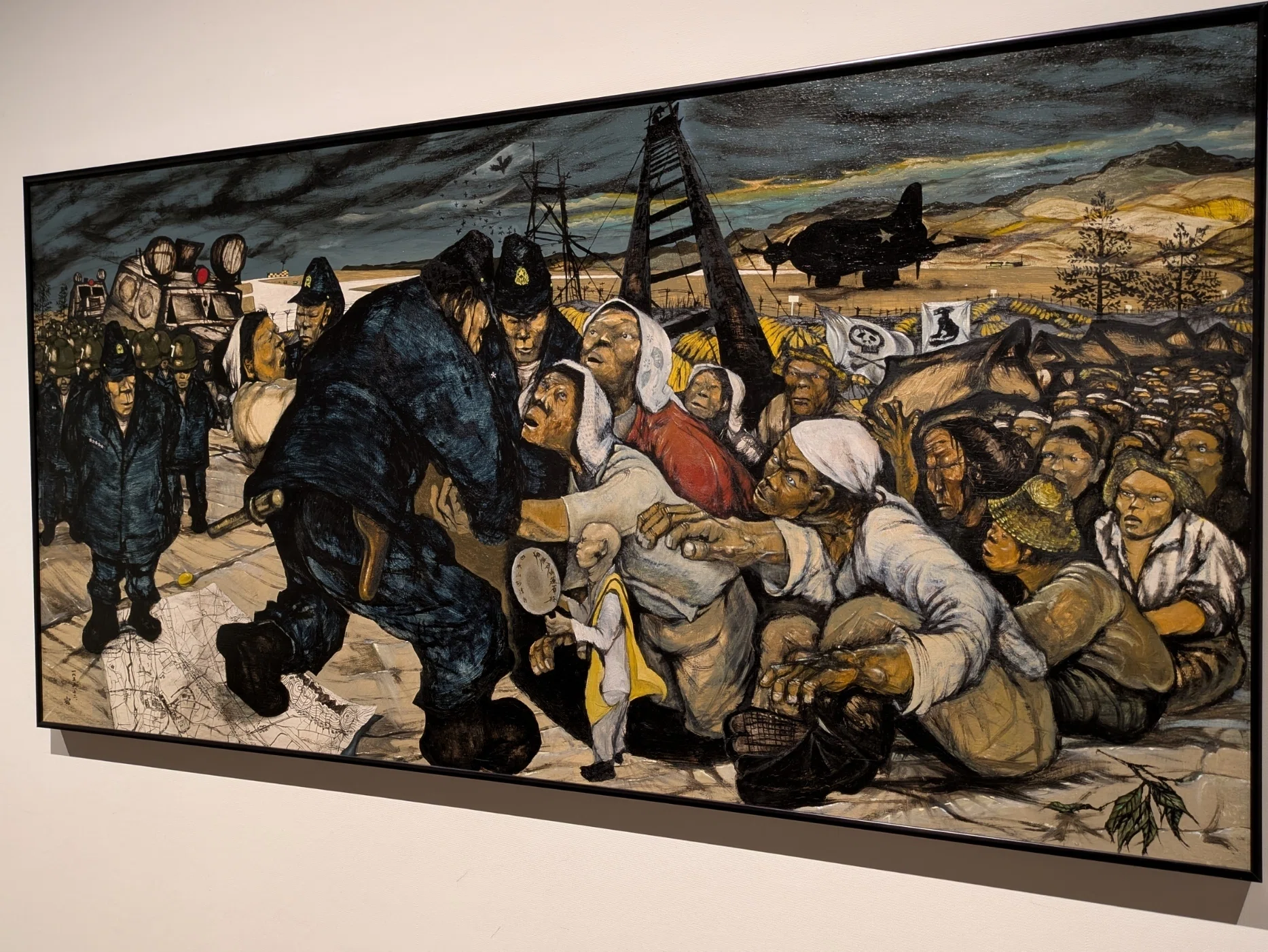 静岡県美術館『中村宏展』ルポルタージュ絵画編｜レオナール・フグ田🐚