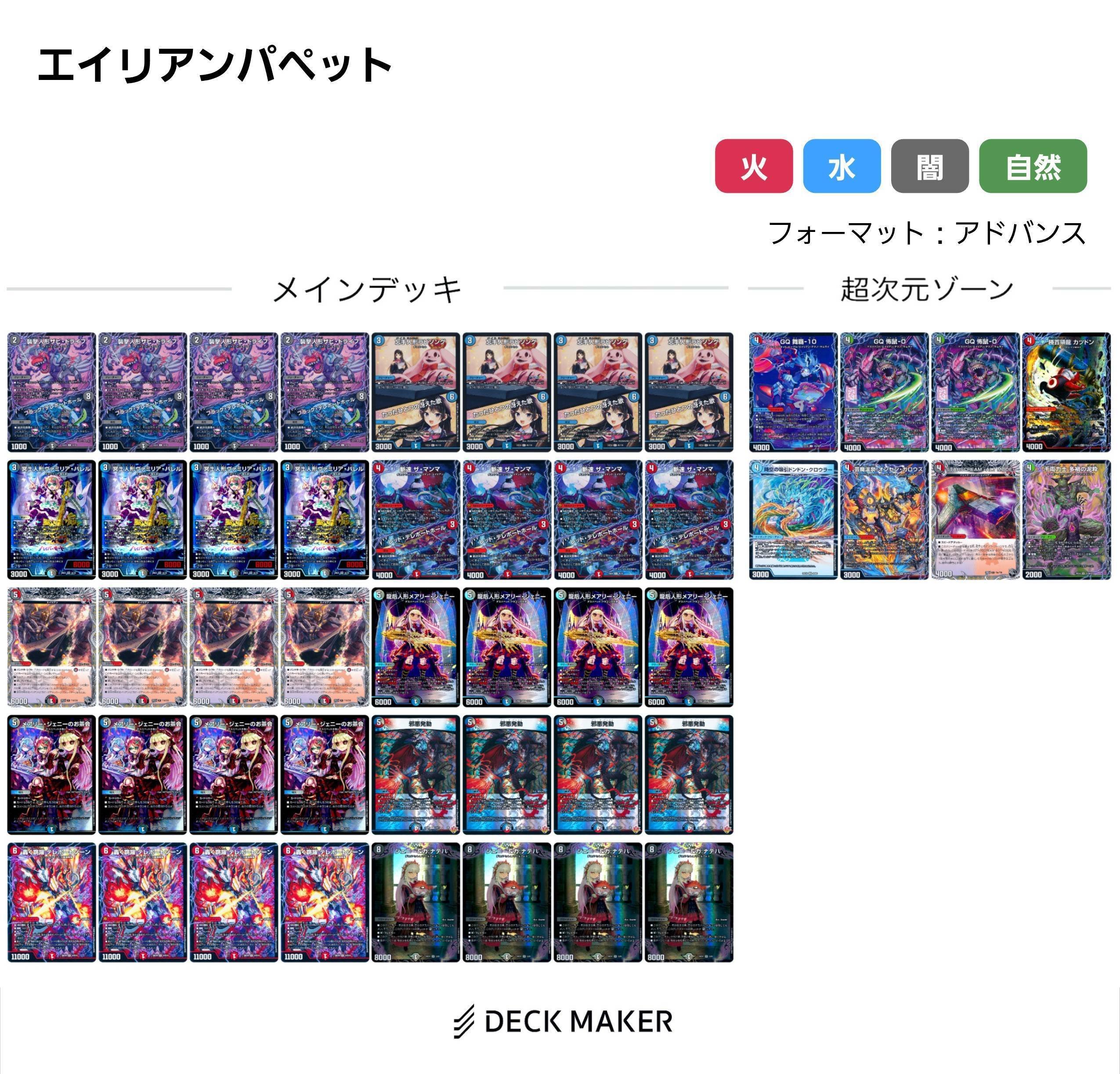 格安デッキ ドロマーデスパペット 格安デッキ ドロマーデスパペット - メルカリ