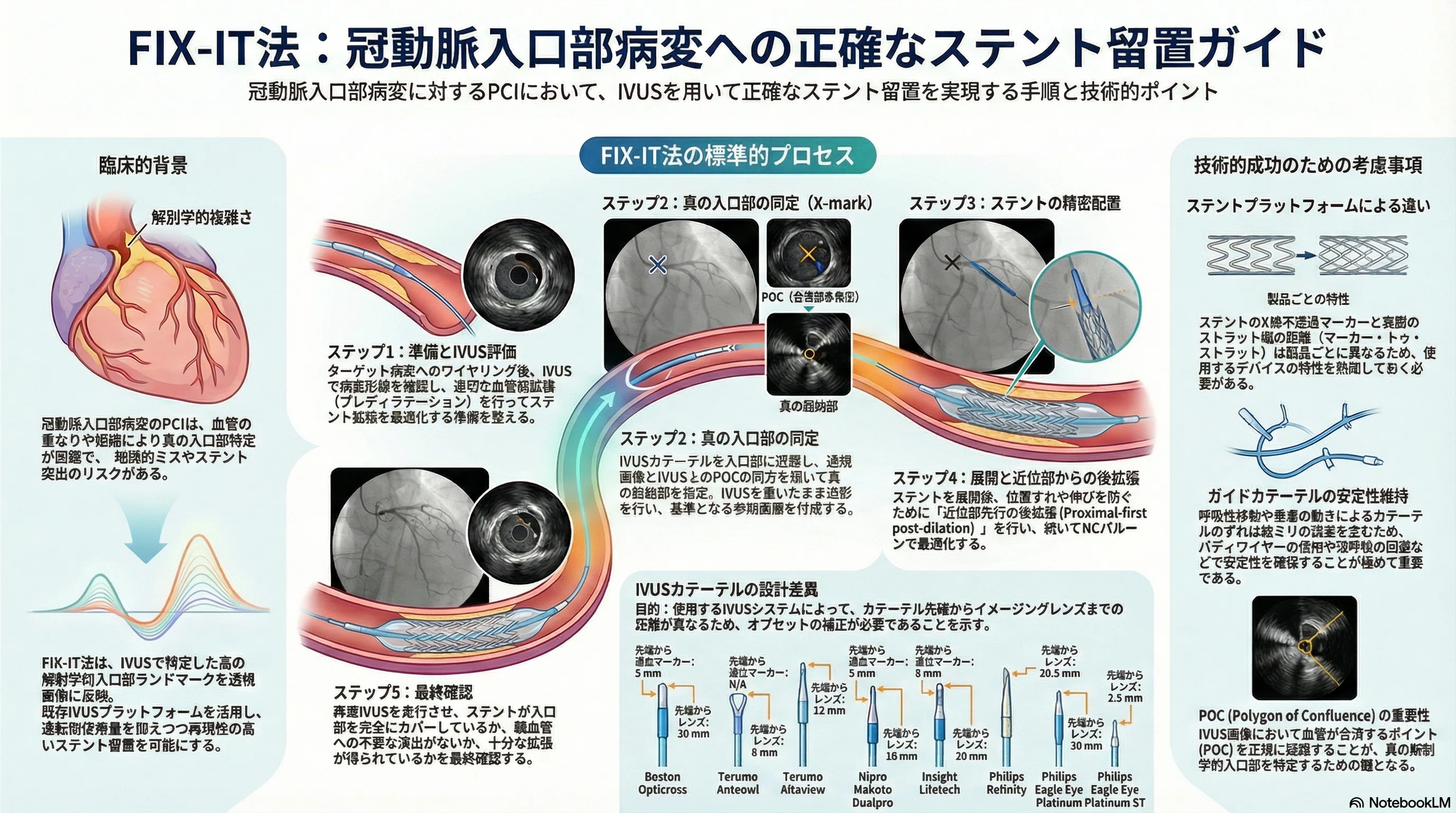 心カテ)IVUSと透視を融合した入口部ステント留置術「FIX-IT」とは