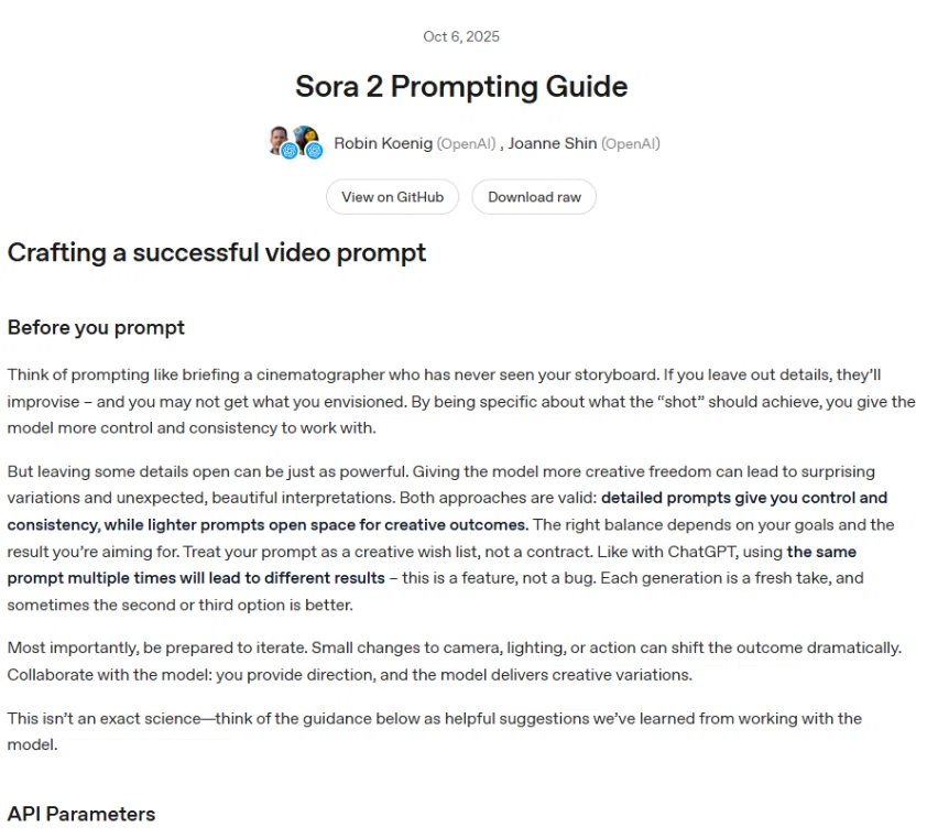 Sora2 Prompting Guide」を“中学生でもわかる”レベルで噛み砕くメモ
