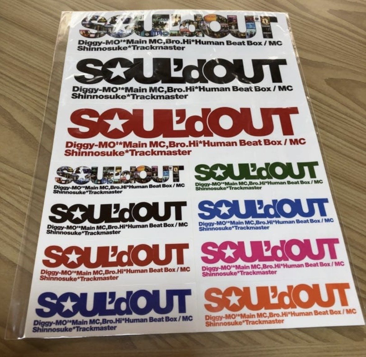 SOUL'd OUT 歴代ステッカー・シール｜こたりゅー