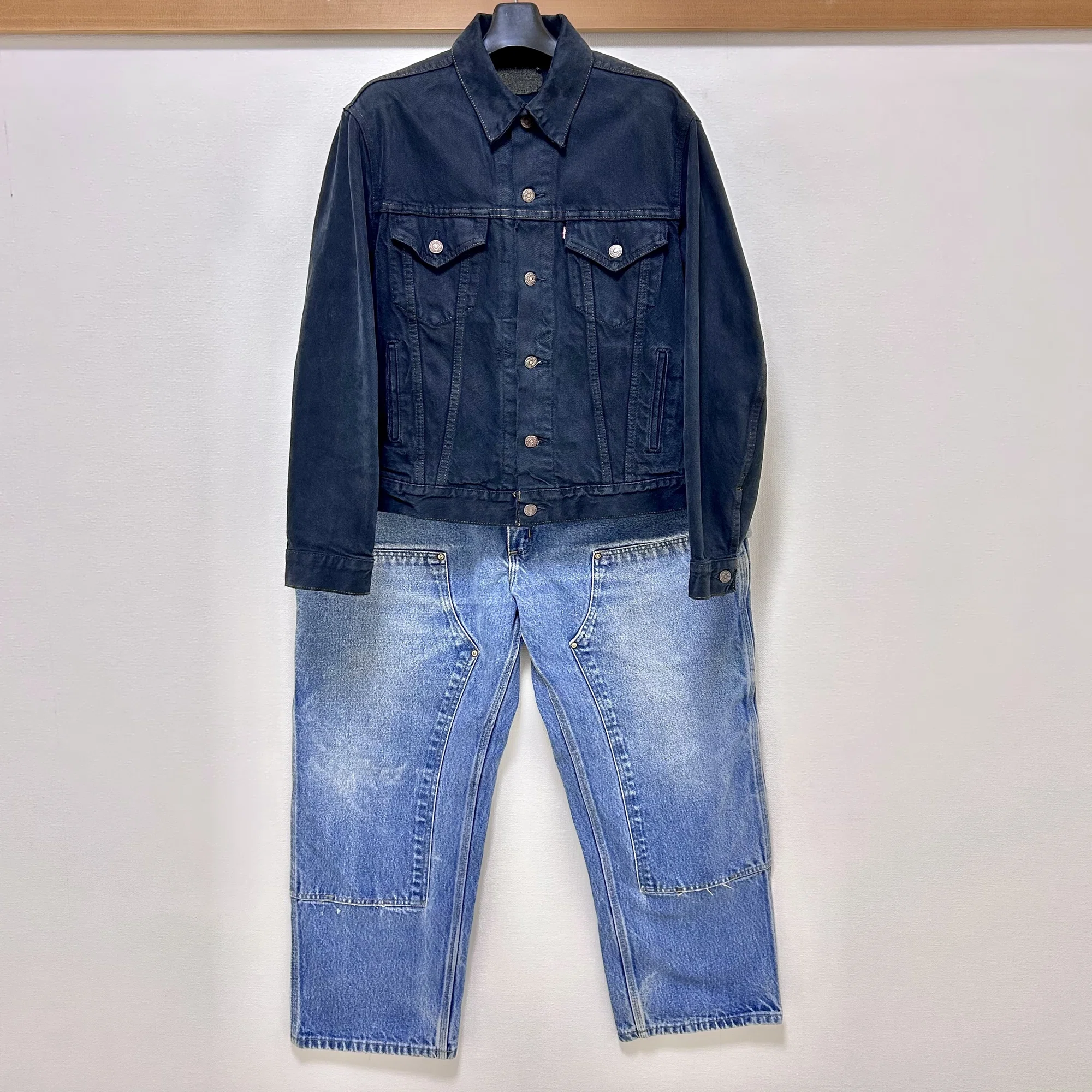 ?【俺の逸品】リーバイスデニムジャケット(ブラック後染め 