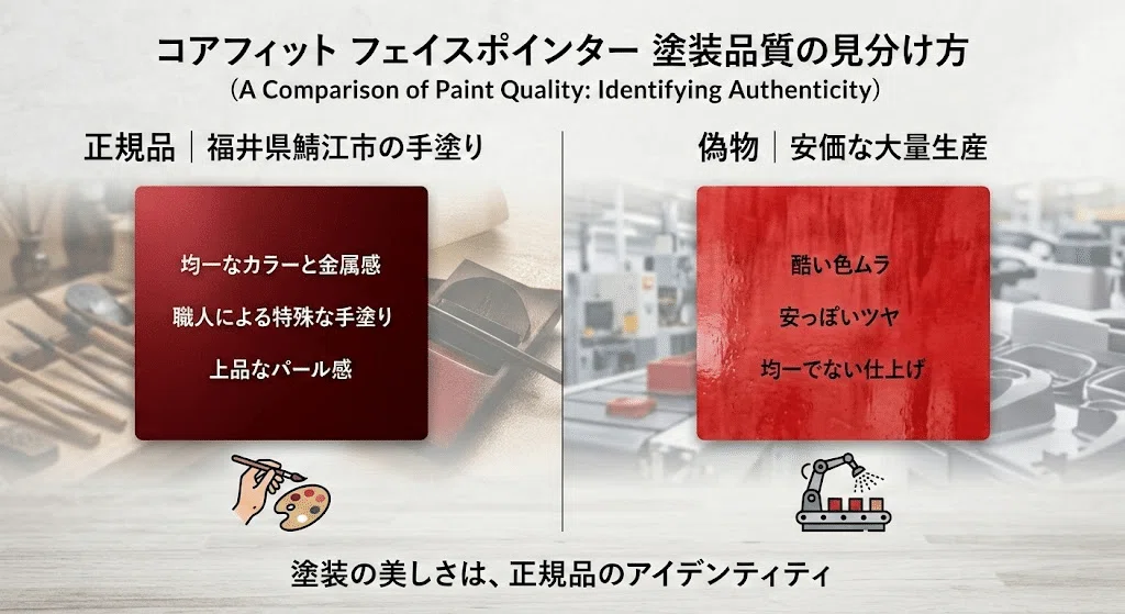 コアフィットフェイスポインター偽物と正規品の見分け方【完全版】失敗