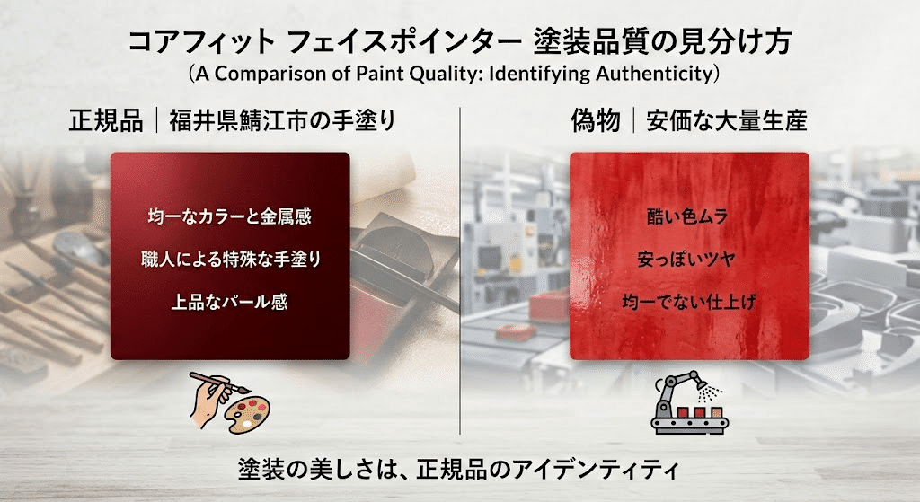 コアフィットフェイスポインター偽物と正規品の見分け方【完全版】失敗