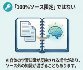 「100%ソース限定」ではない