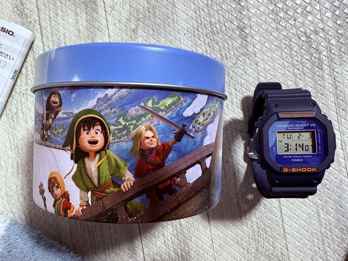 G-SHOCK ドラゴンクエストVII ネイビー Watch Dragon Quest VII Reimagined×G-SHOCK Collaboration Model