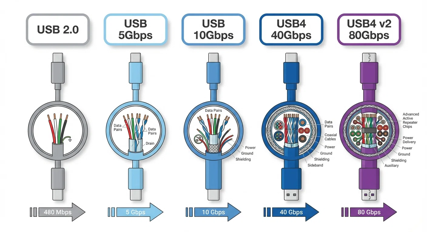 USB-Cケーブルの種類ってどないなってる？見た目同じなのに中身 