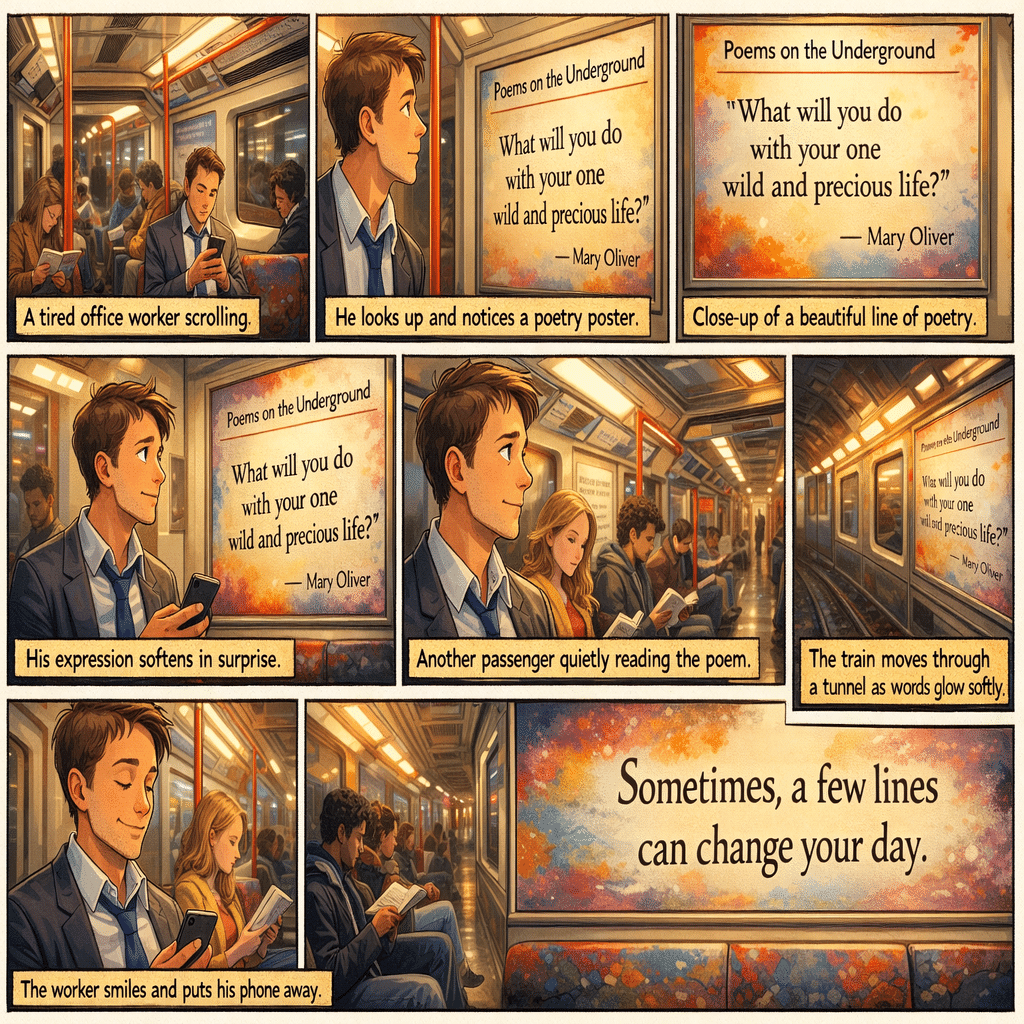 📰【newstribune】ロンドン地下鉄の詩が40周年―通勤空間を変えた言葉の