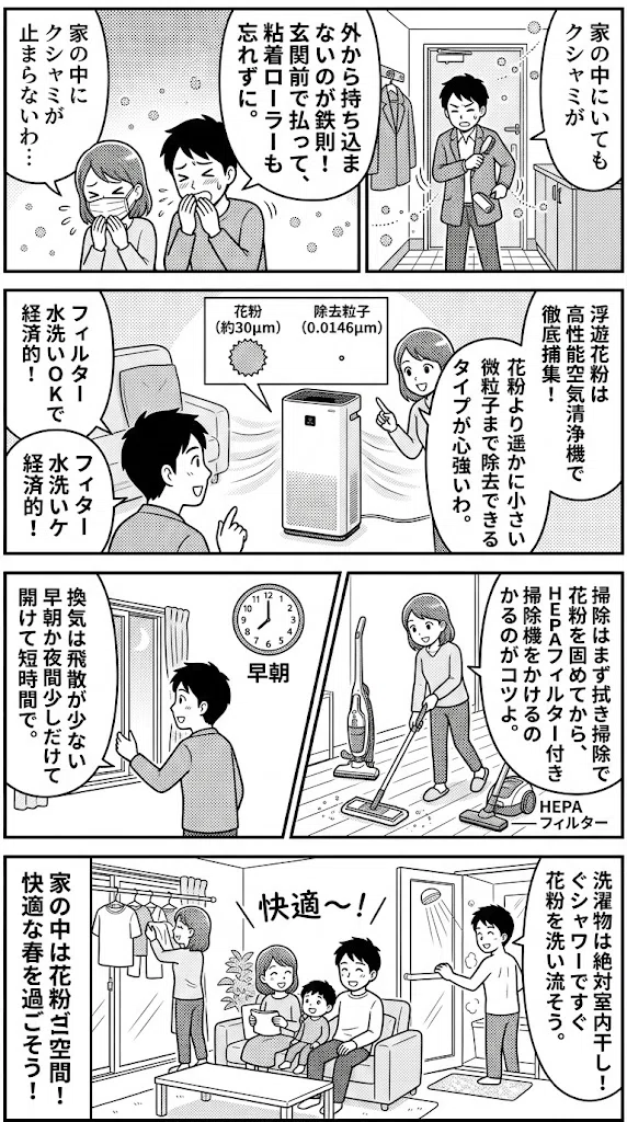 新品 花粉ゼロの室内を 空気清浄機 花粉の千分の一の微粒子もキャッチ 16畳 花粉を完全除去する12の方法|室内を花粉ゼロ空間にする技術｜キャリア