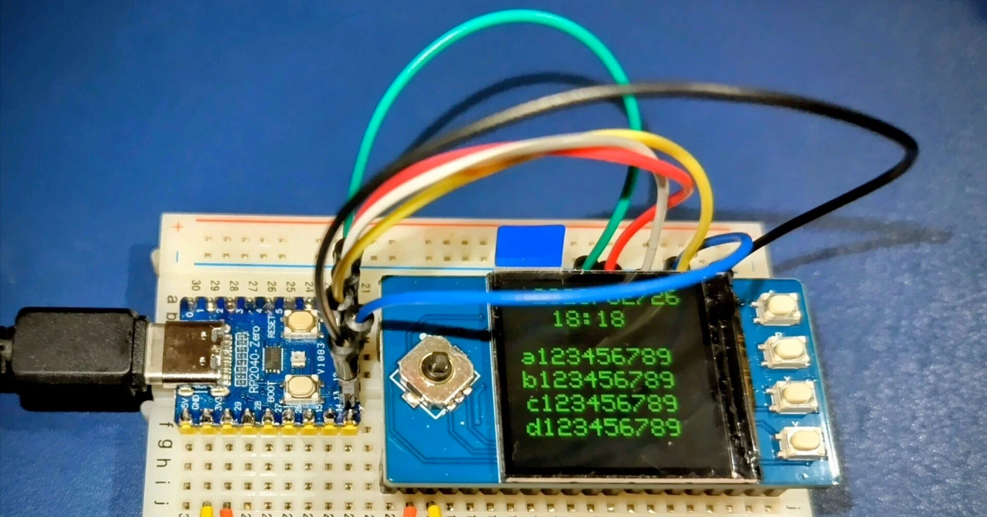 ③プラ板 RP2040-ZeroでPico-LCD-1.3文字表示｜kujiranodanna