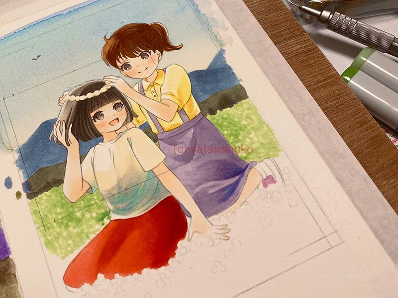 創作日記】やばいくらいコピックが楽しい｜わたりしゅうこ