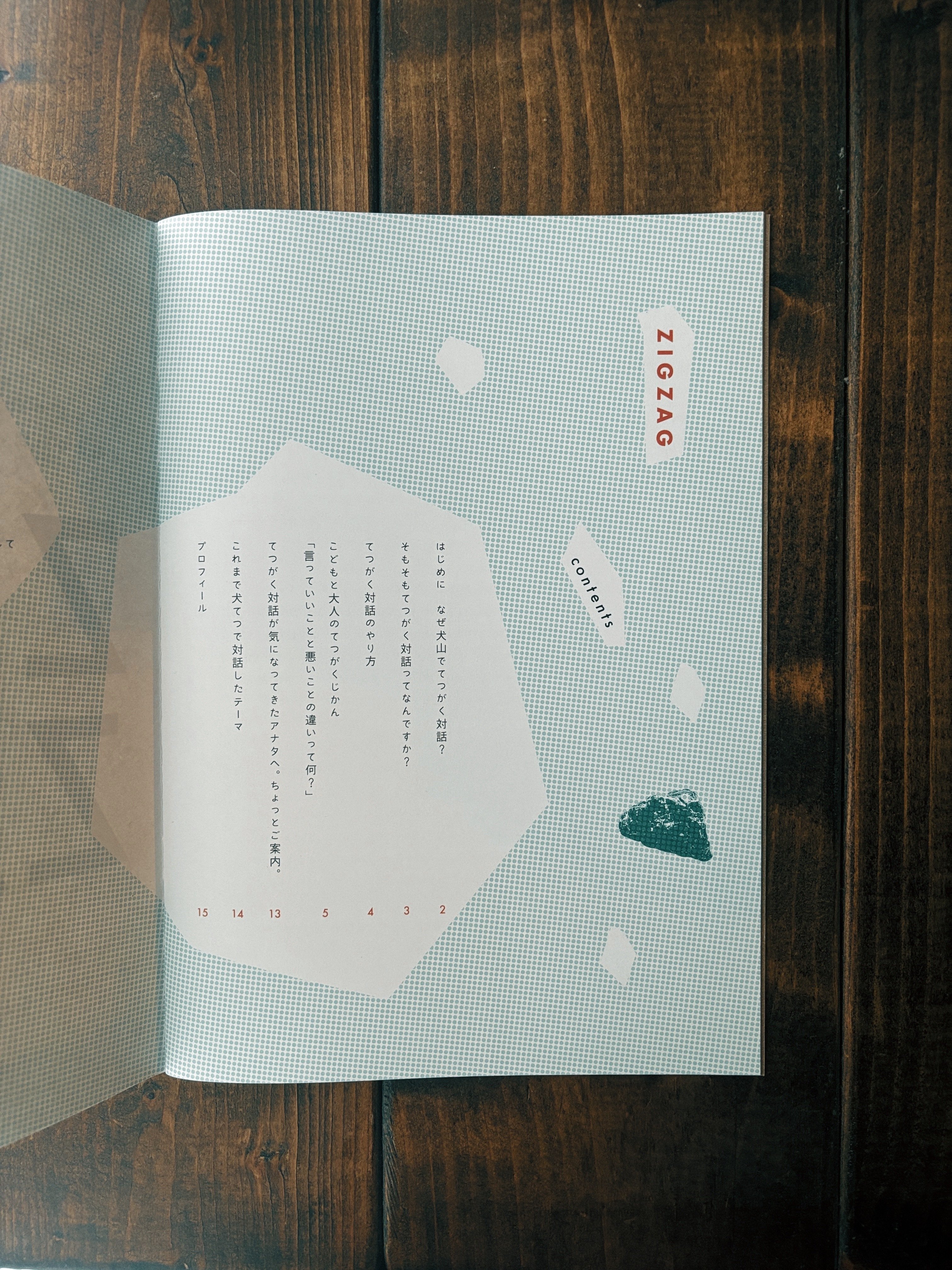 こどもと大人のてつがくじかん 別冊ZINE 『 ZIG ZAG 』 できました