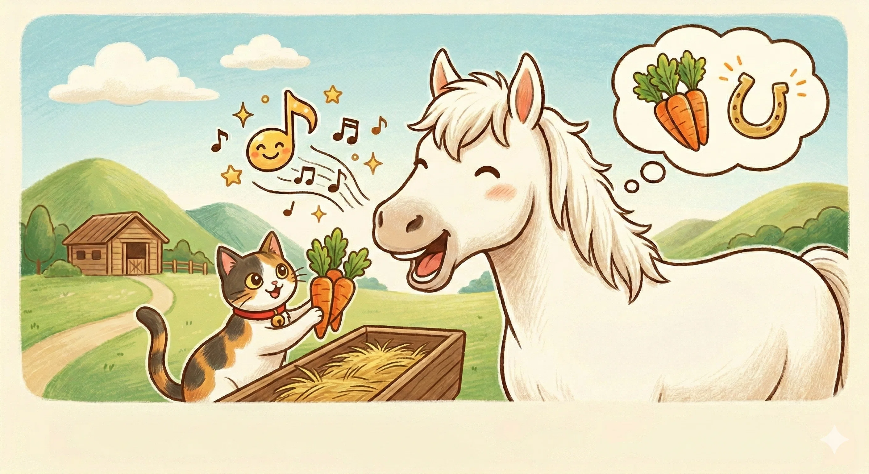 🐴 A horse's 'neigh!' is actually a sign of excitement, meow!｜こまちゃん🐱ために ...