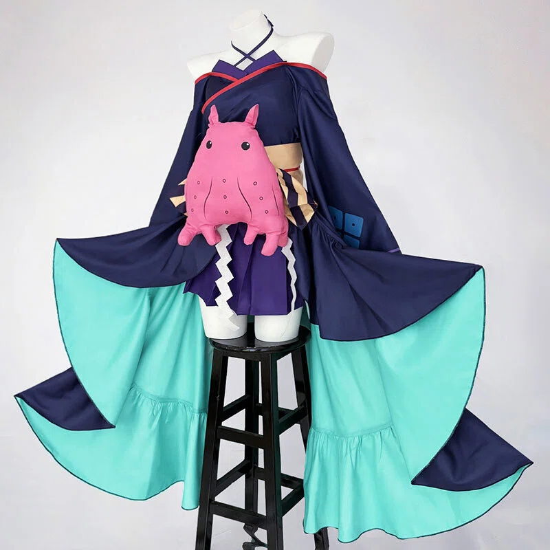 超かぐや姫！ 月見ヤチヨ コスプレ 衣装　sサイズ　メンダコ、ウィッグ付き！ 超かぐや姫! 月見ヤチヨ（るなみ やちよ） コスプレ衣装 コスチューム