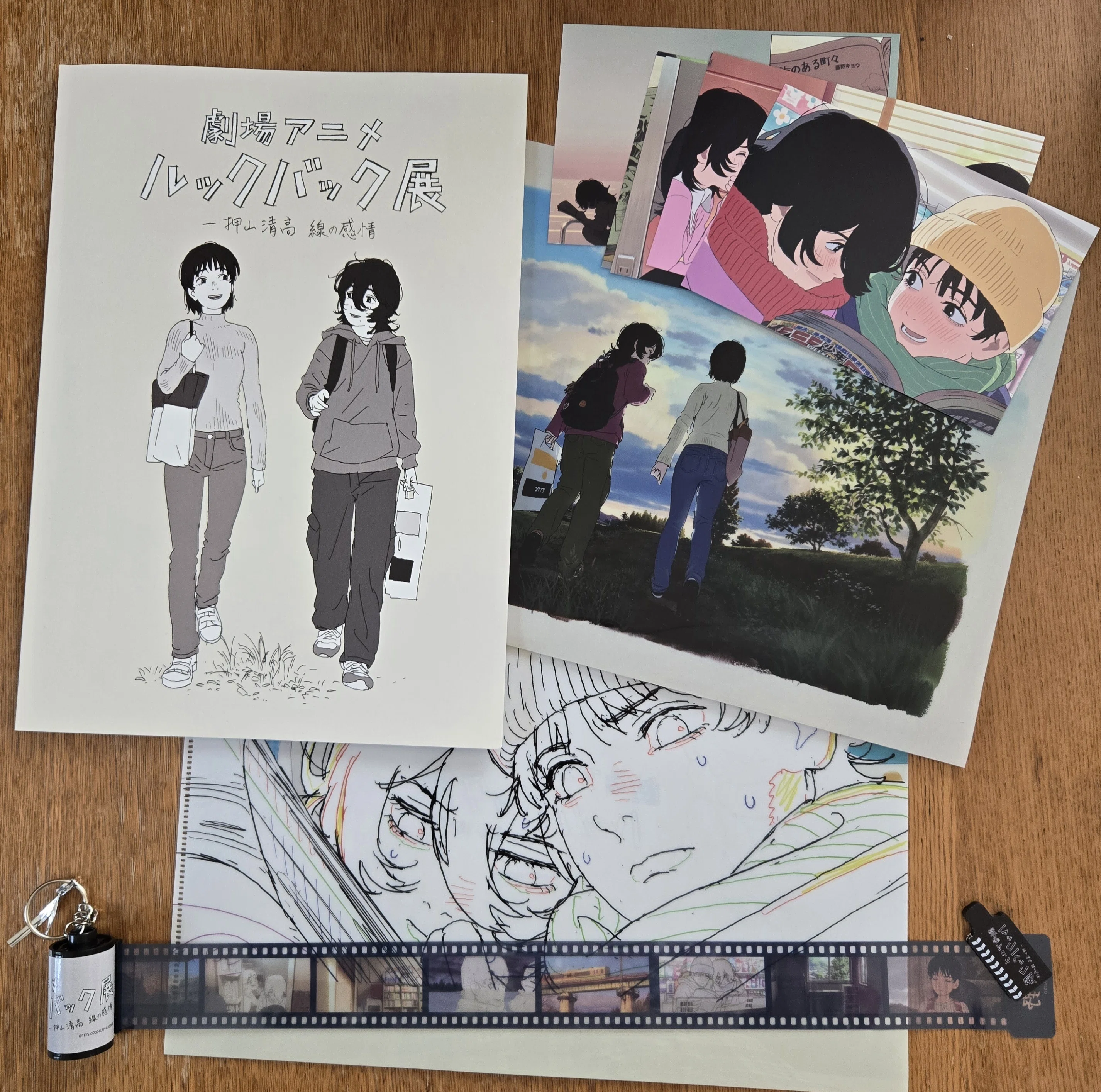 ルックバック　下描き集　押山清高監督　直筆サイン 藤野 麻布台ヒルズ ギャラリー】「劇場アニメ ルックバック展 ―押山清高 線