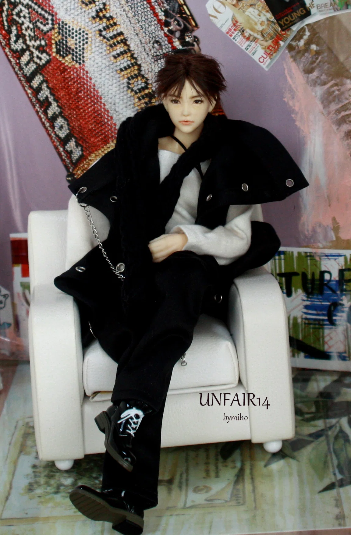 1/6カスタムドールヘッド☆UNFAIR14☆ bymiho☆六分の一男子図鑑