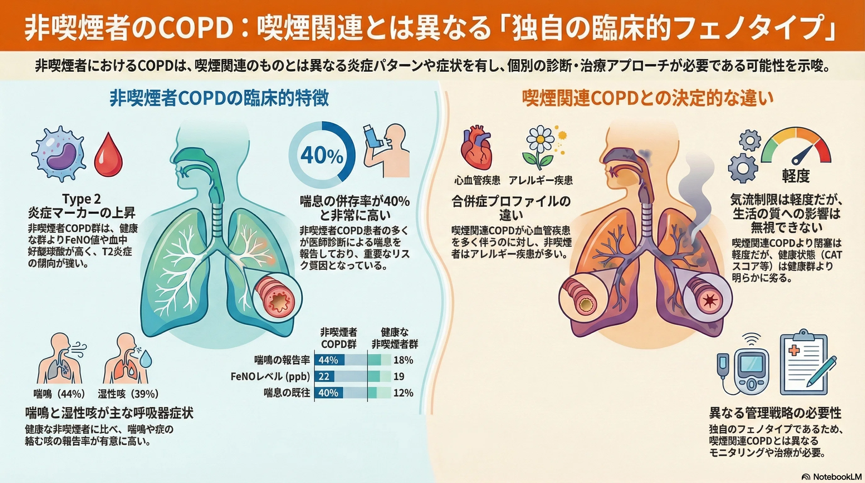 一般住民コホートにおける非喫煙者および喫煙歴保有者の慢性閉塞性肺