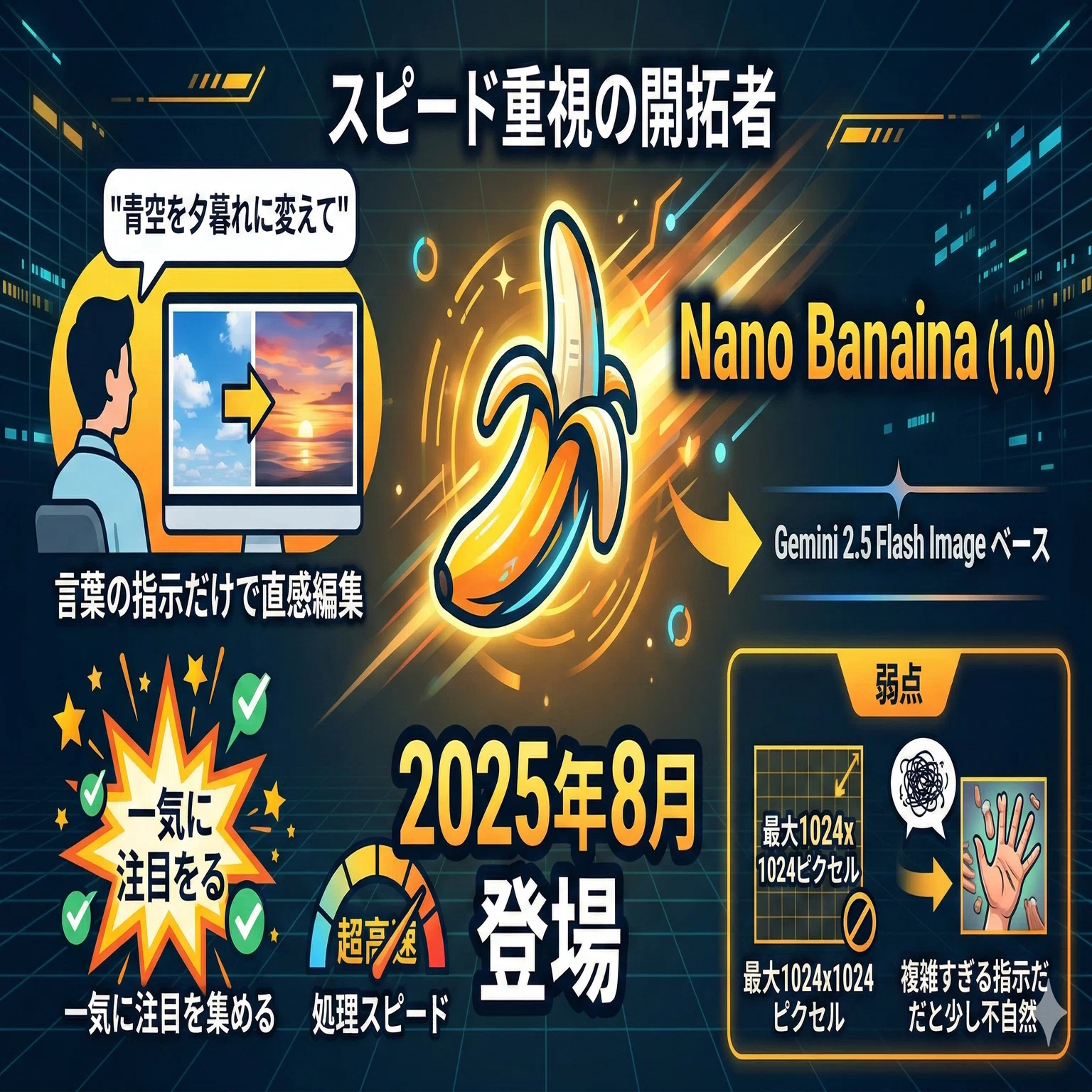 Banana2点 🍌話題の画像生成AI「Nano Banana」って結局どれがいいの？初代・Pro