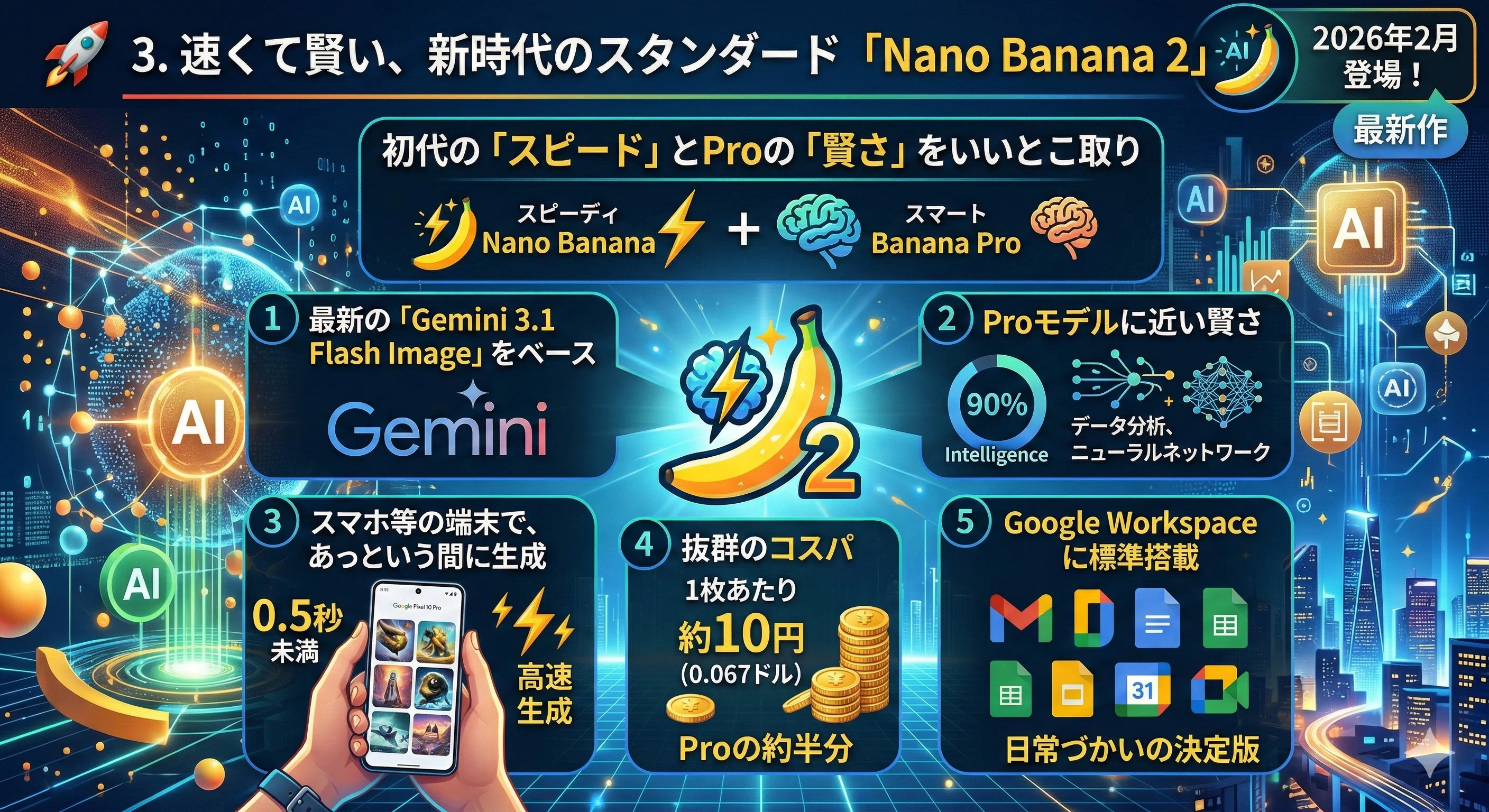 🍌話題の画像生成AI「Nano Banana」って結局どれがいいの？初代・Pro