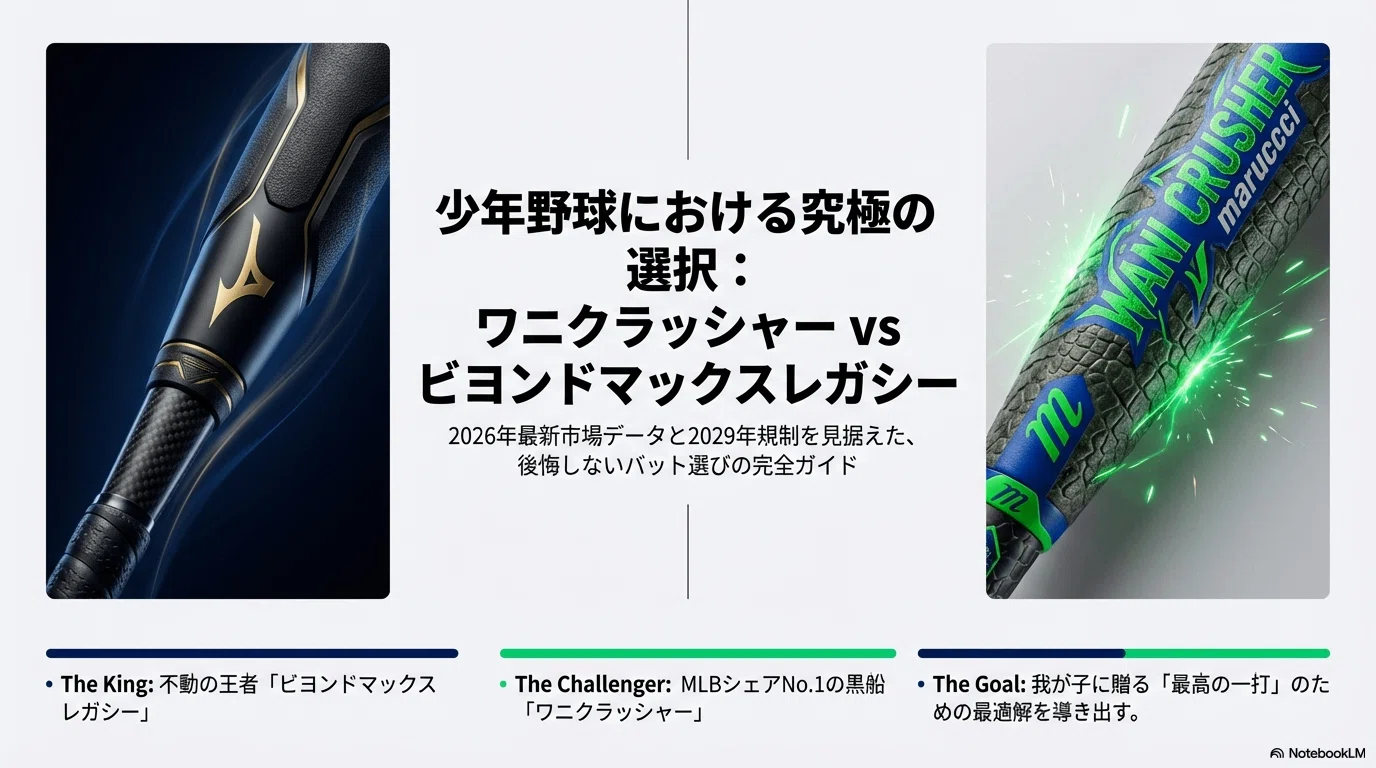 ワニクラッシャーとビヨンドマックスレガシーを比較して少年野球で最高