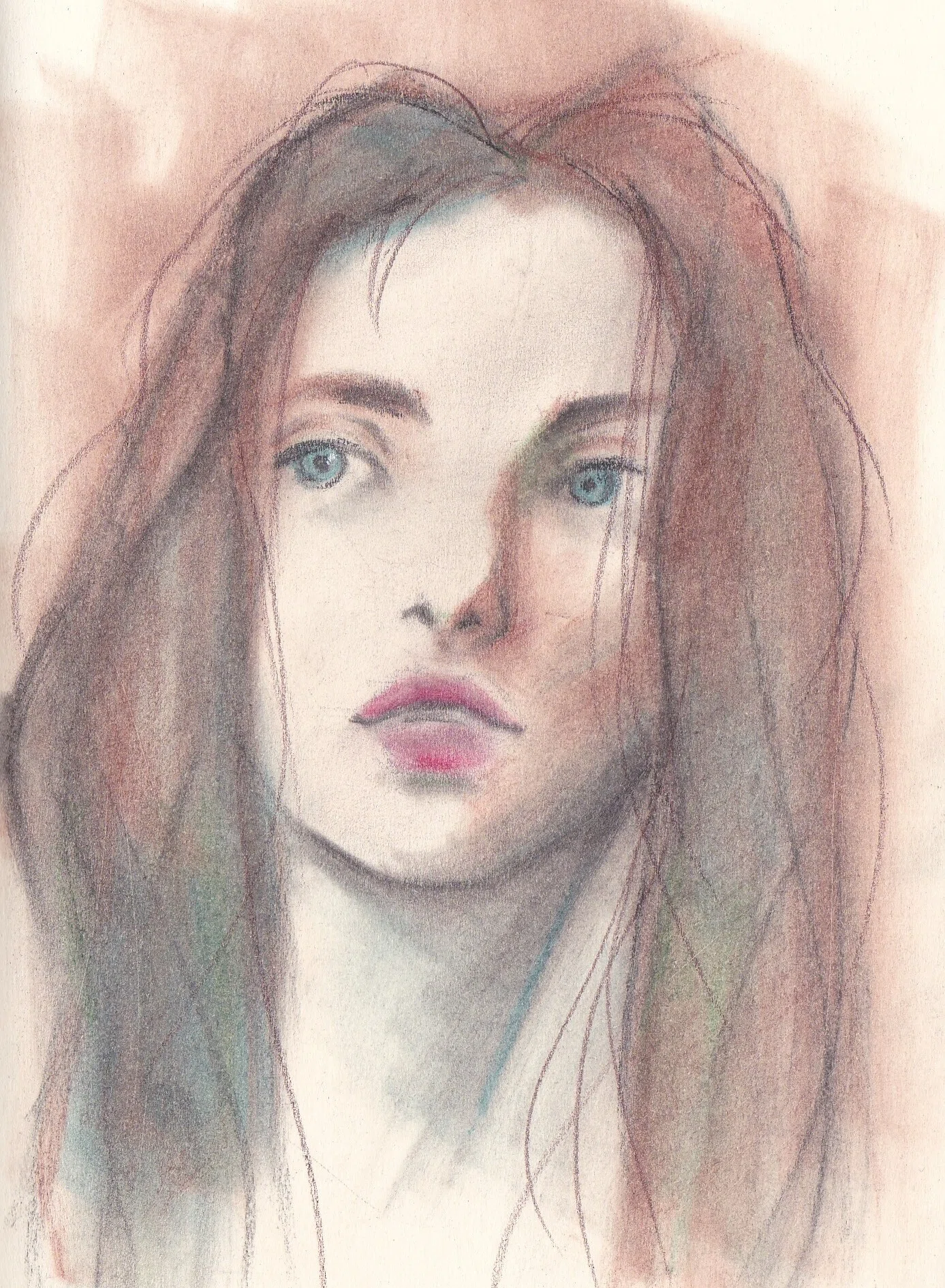 ふと・・・【スケッチ・お絵描き・絵画】｜べそかきアルルカン