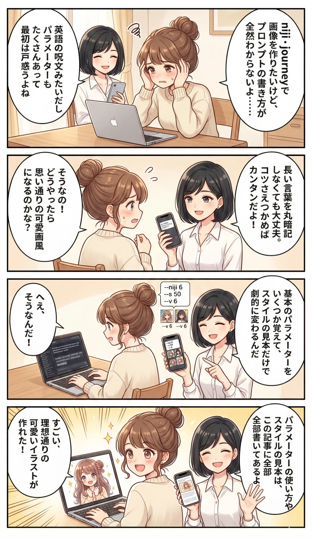 nijijourney（にじジャーニー V7）完全ガイド】基本パラメータとコピペ