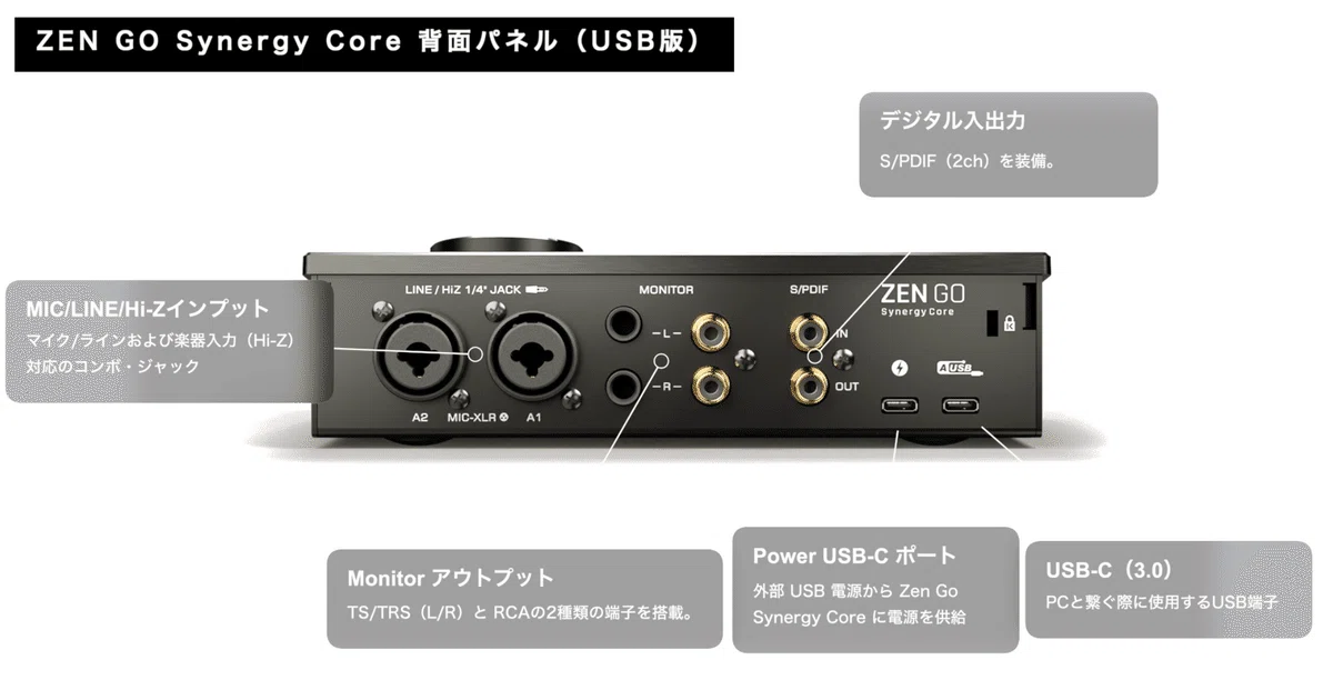 Antelope Audio ZEN GO Synergy Core | オーディオインターフェイス