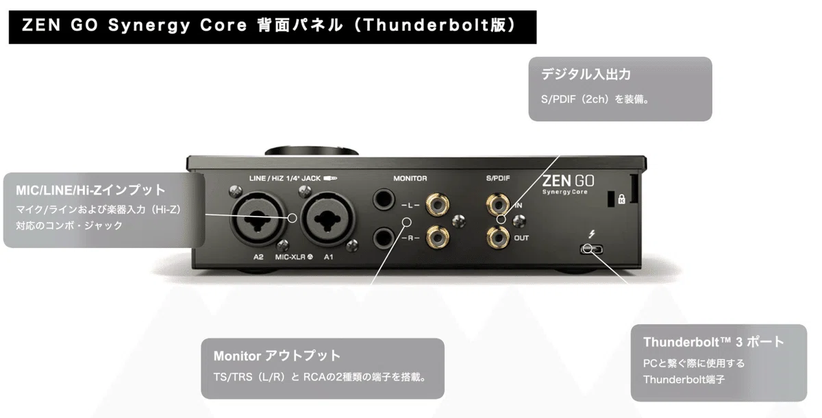 Antelope Audio ZEN GO Synergy Core | オーディオインターフェイス