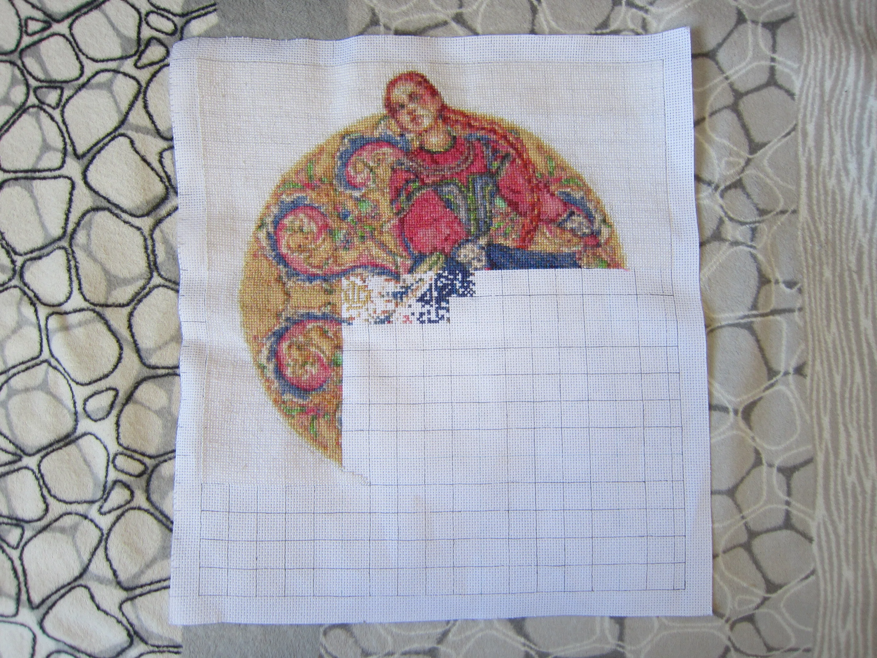 刺繍】2026年2月の進み具合｜チェブラーシカ
