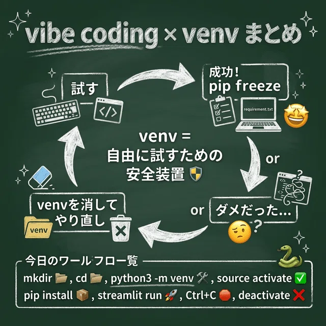 vibe coding初心者のための Python / venv / pip / Streamlit 入門｜Kaiyu