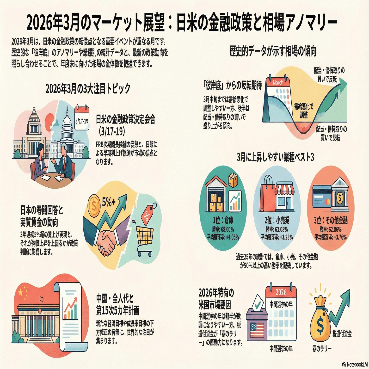 彼岸底からの権利取り 3月の株式市場のアノマリーや傾向とは｜株の