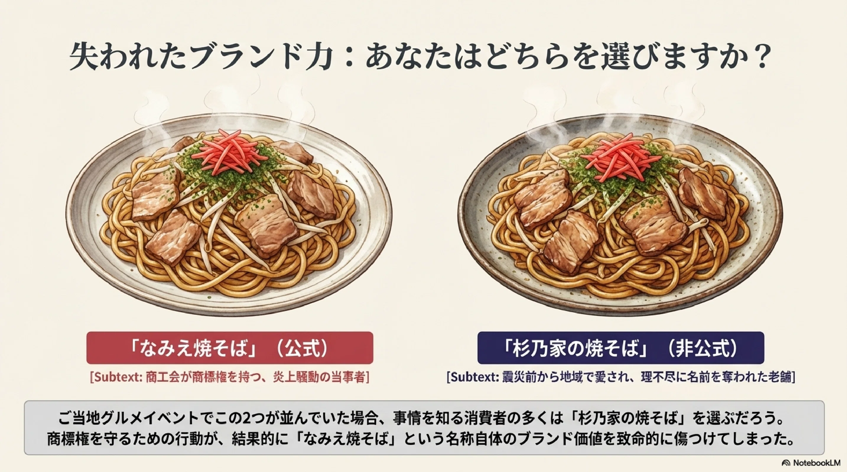 なみえ焼そば」炎上。商標の使い方を間違えればブランドが傷つく
