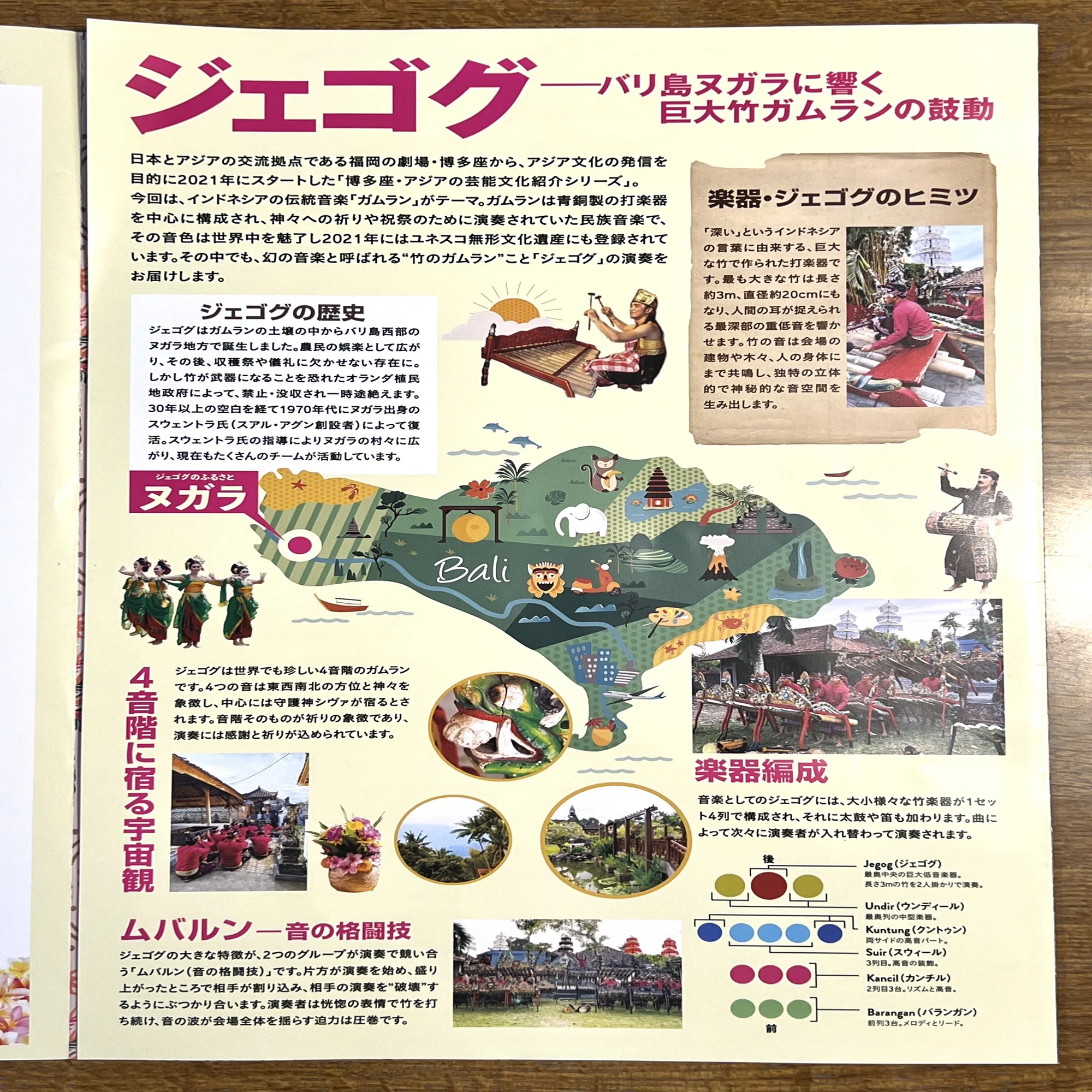 鑑賞記_バリ島 巨竹ガムラン「ジェゴグ」楽団 『スアル・アグン』 日本 