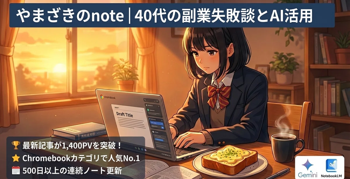 note　Chromebook　やまざきのnote