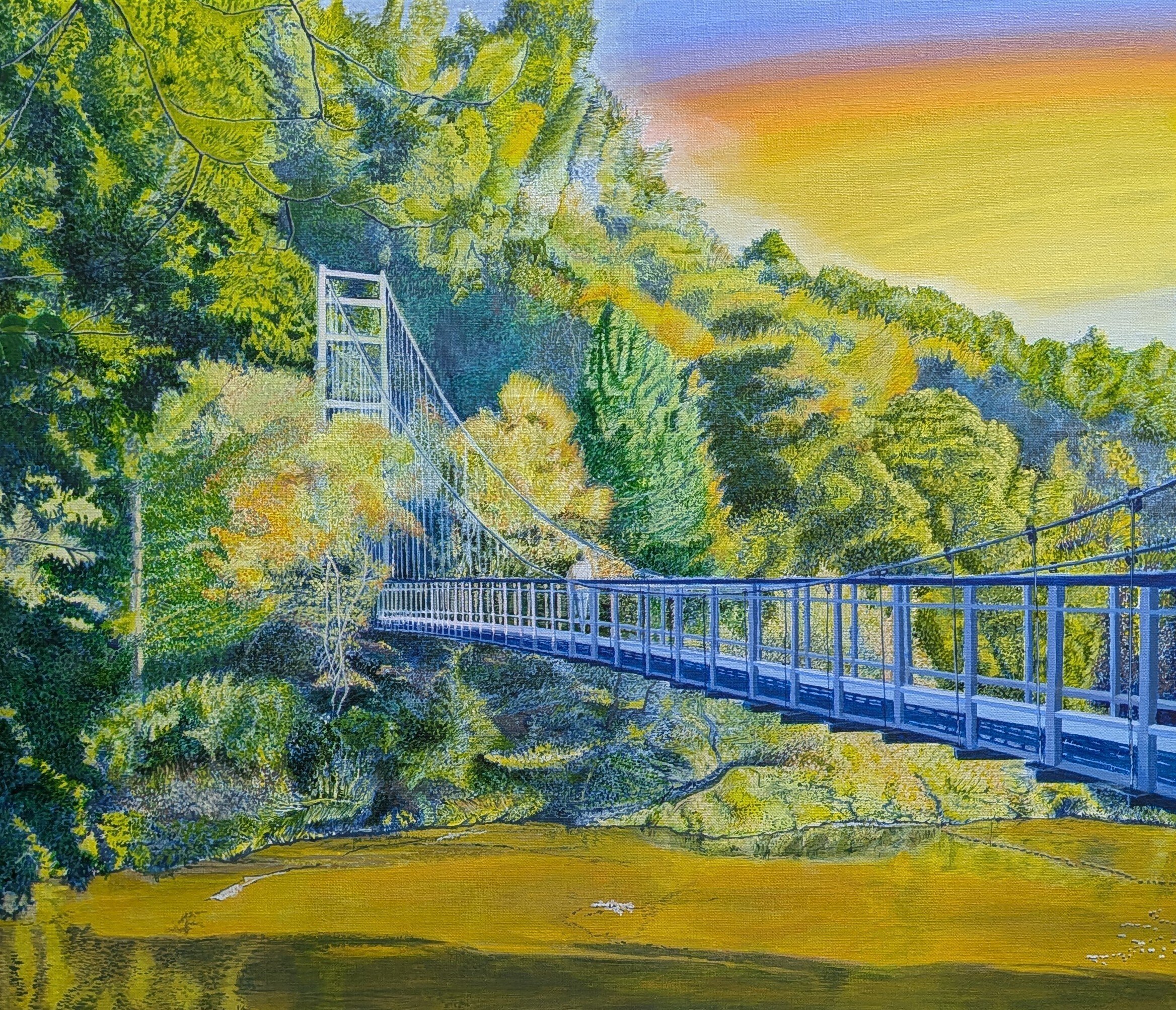 Step72】「架橋」アクリル画｜瑞島 魁祐（みずしま かいゆう）