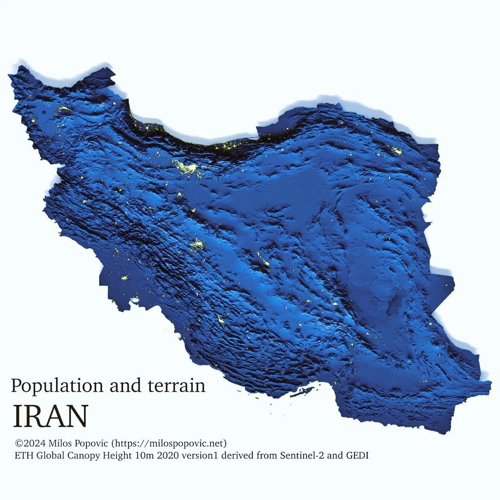 地図分析】イランはなぜ難攻不落なのか？ 8800万人を守る「天然の要塞