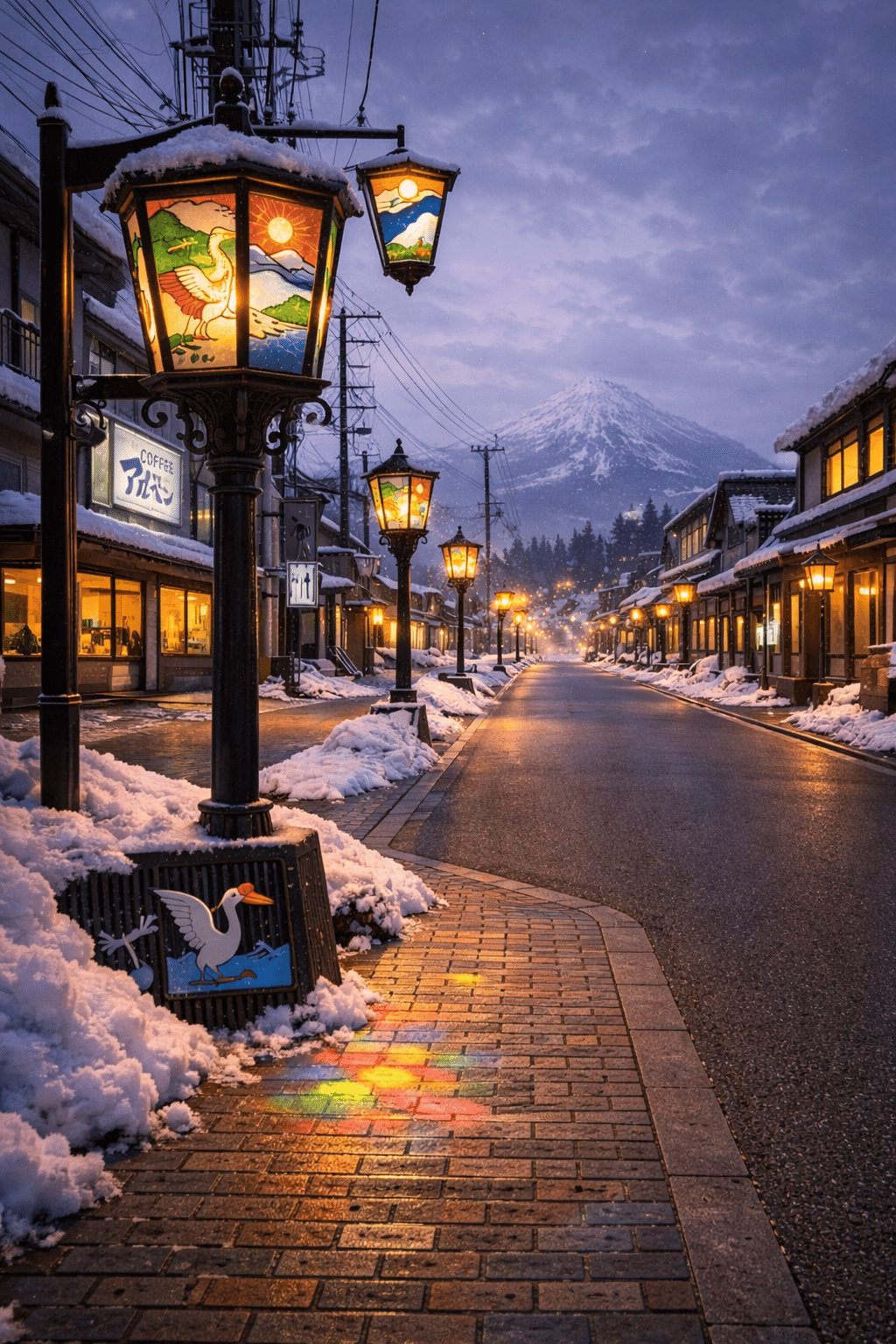 猪苗代、ステンドグラスの光と磐梯の嶺｜六分儀 宵（ろくぶんぎ よい）