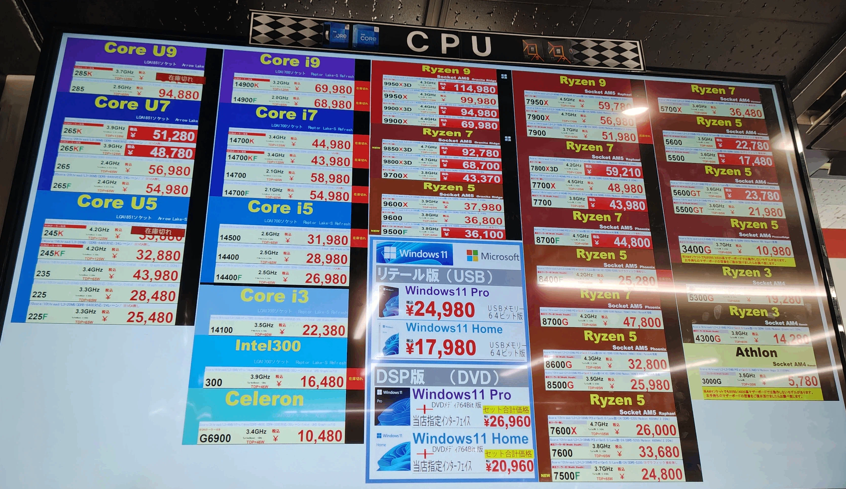 販促本格化？】全体的に値下がりが進むRyzenの価格と在庫状況を調べて