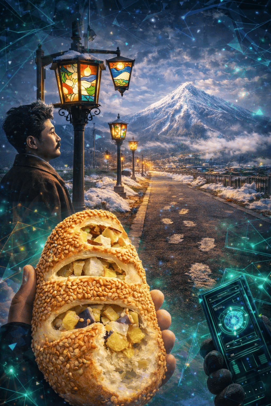 猪苗代、ステンドグラスの光と磐梯の嶺｜六分儀 宵（ろくぶんぎ よい）