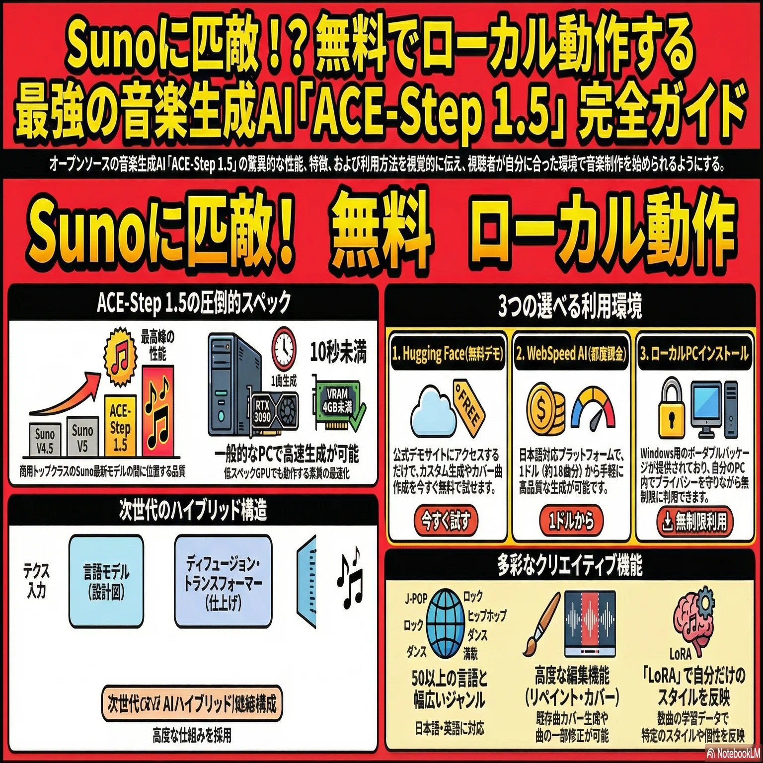 ACE-Step 1.5：無料ローカル音楽生成はココまで来た！OSSだから自分の
